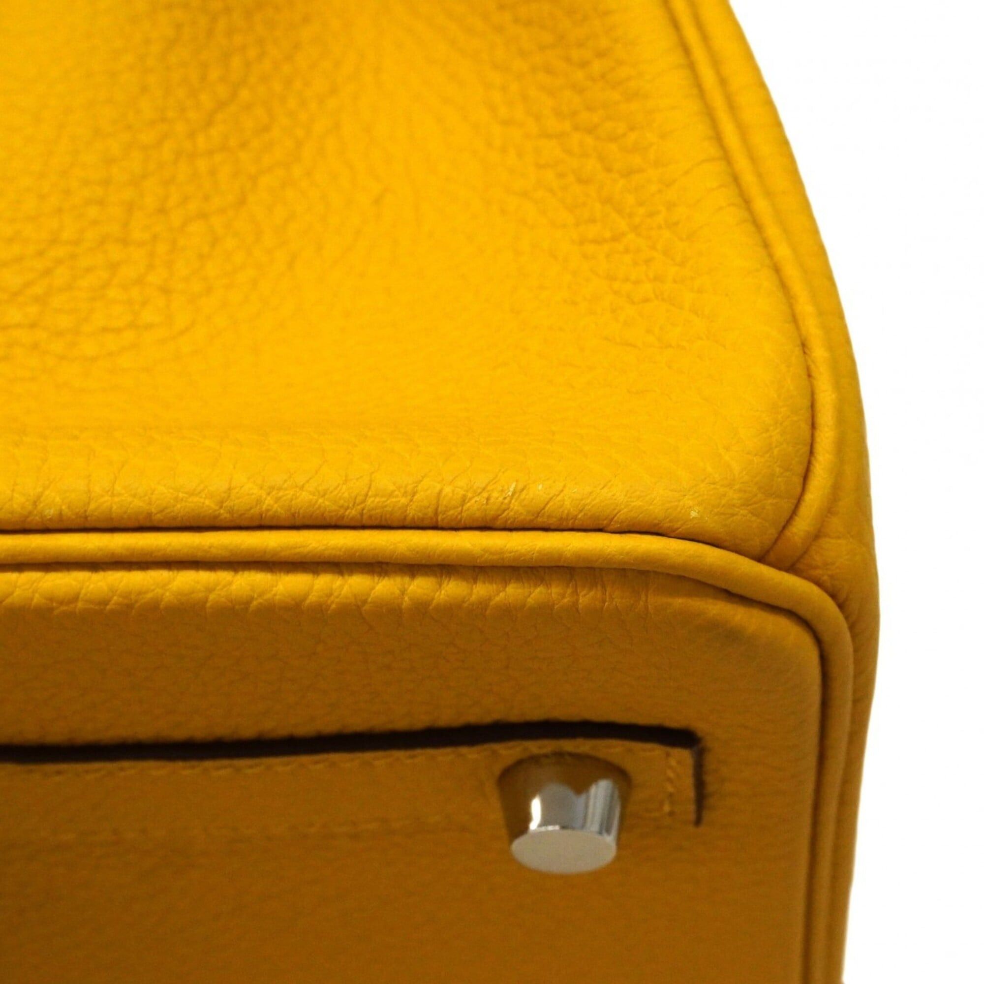 Hermes Hermes Birkin 30 Togo Leather Handbag, Jaune Ambre, B Stamp, Women's Size ONE SIZE - 8 Thumbnail