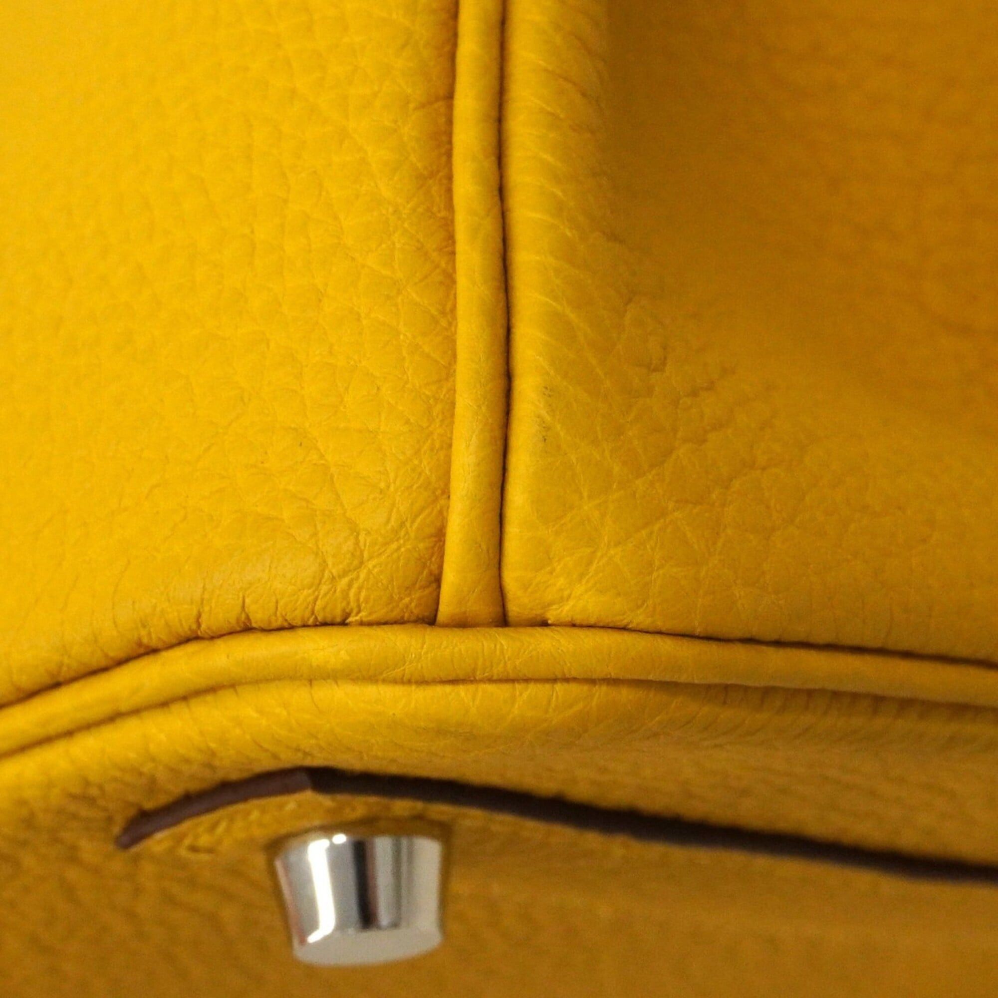Hermes Hermes Birkin 30 Togo Leather Handbag, Jaune Ambre, B Stamp, Women's Size ONE SIZE - 11 Thumbnail