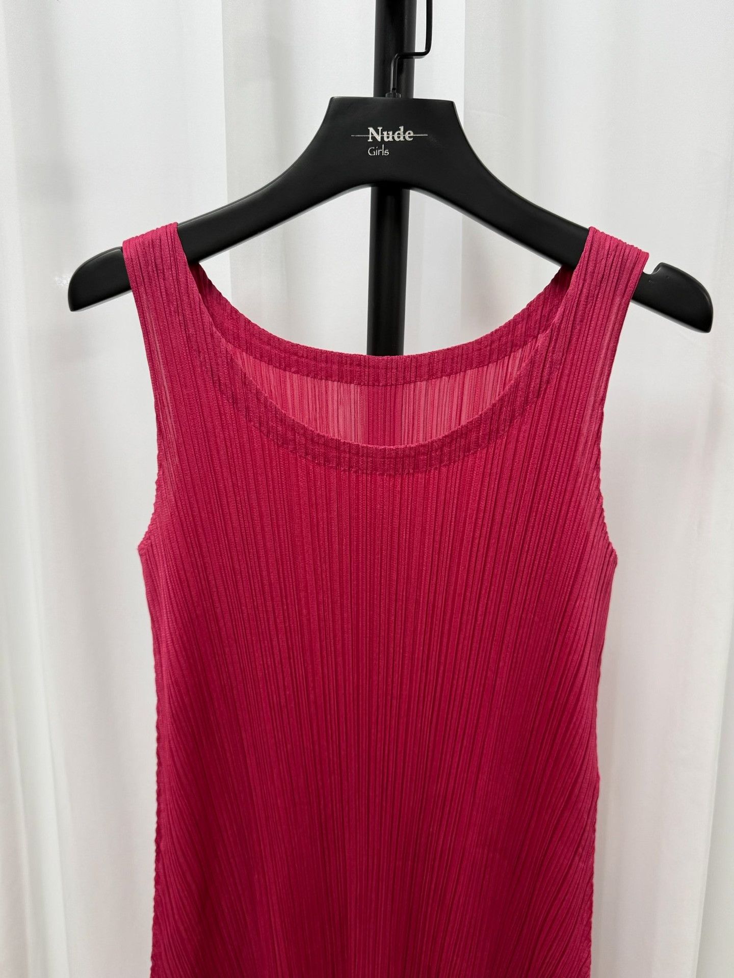 Pleats Please Issey Miyake Pleats Please Issey Miyake Pink Pleated Sleeveless Dress Size L / US 10 / IT 46 - 2 Thumbnail