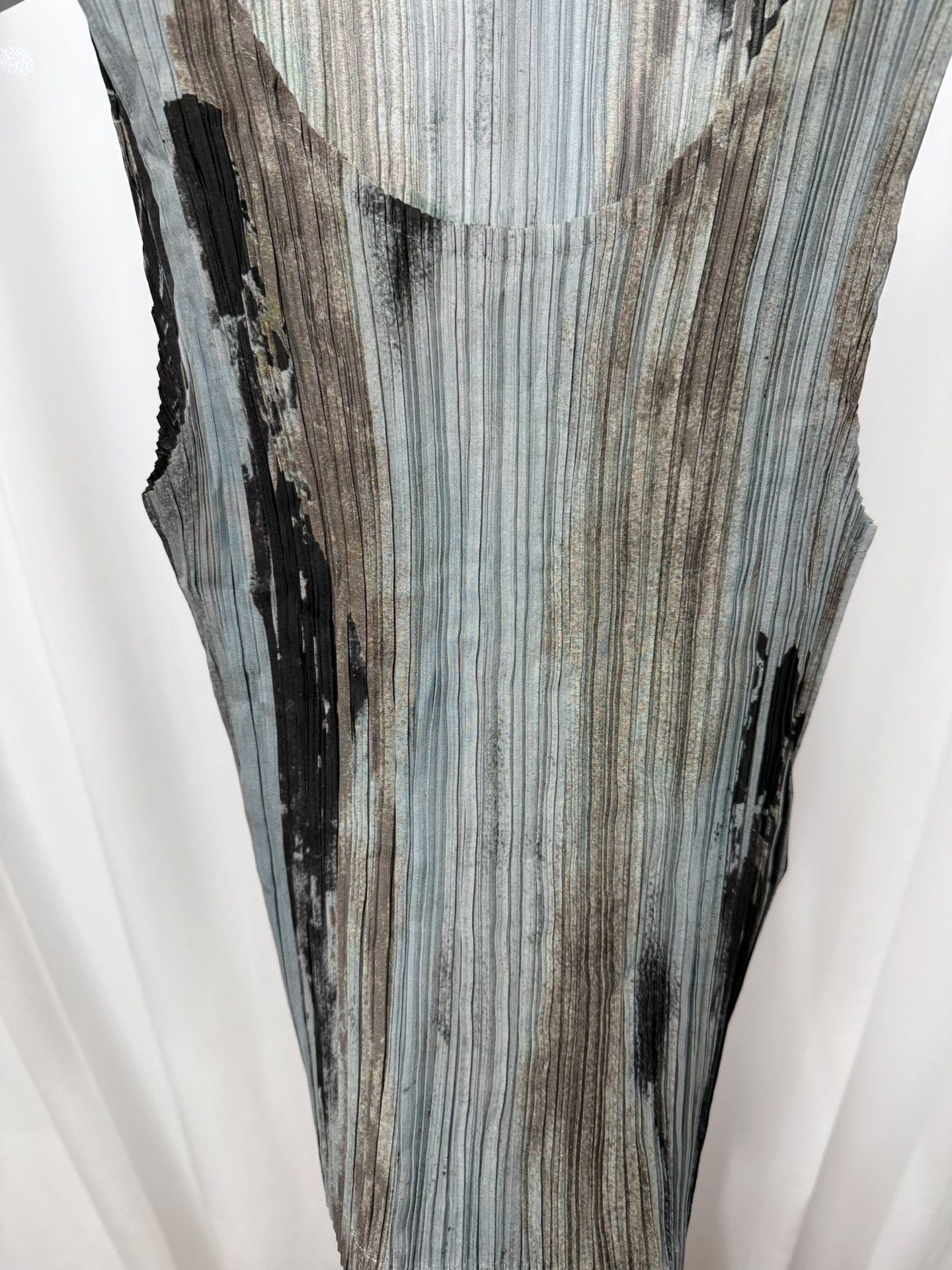 Issey Miyake Issey Miyake Ink Wash Burned Pleated Tank Size US M / EU 48-50 / 2 - 4 Thumbnail