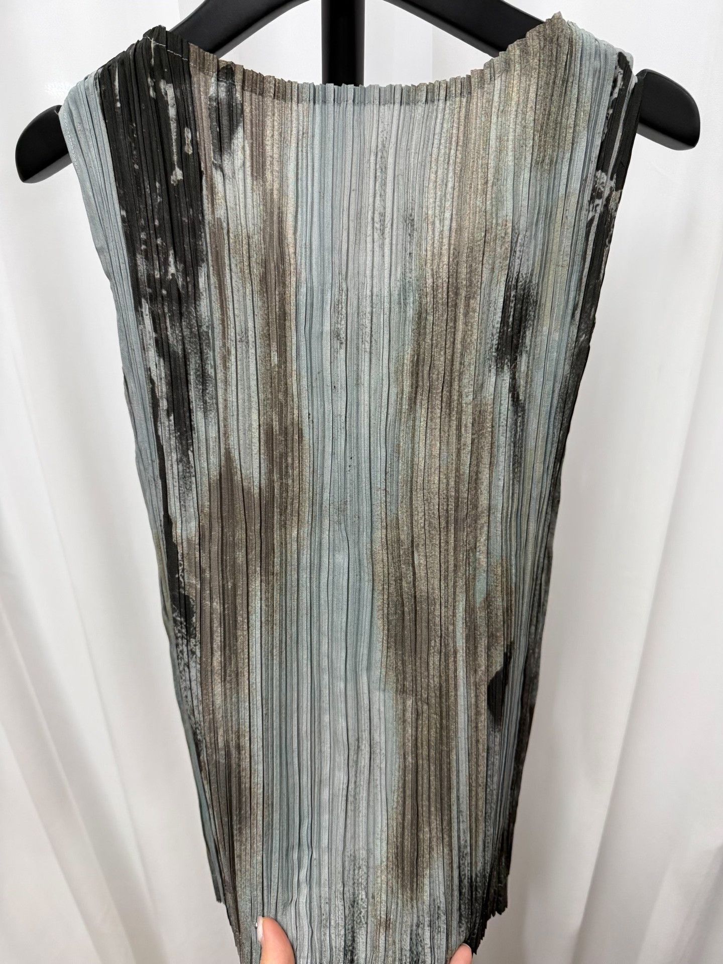 Issey Miyake Issey Miyake Ink Wash Burned Pleated Tank Size US M / EU 48-50 / 2 - 3 Thumbnail