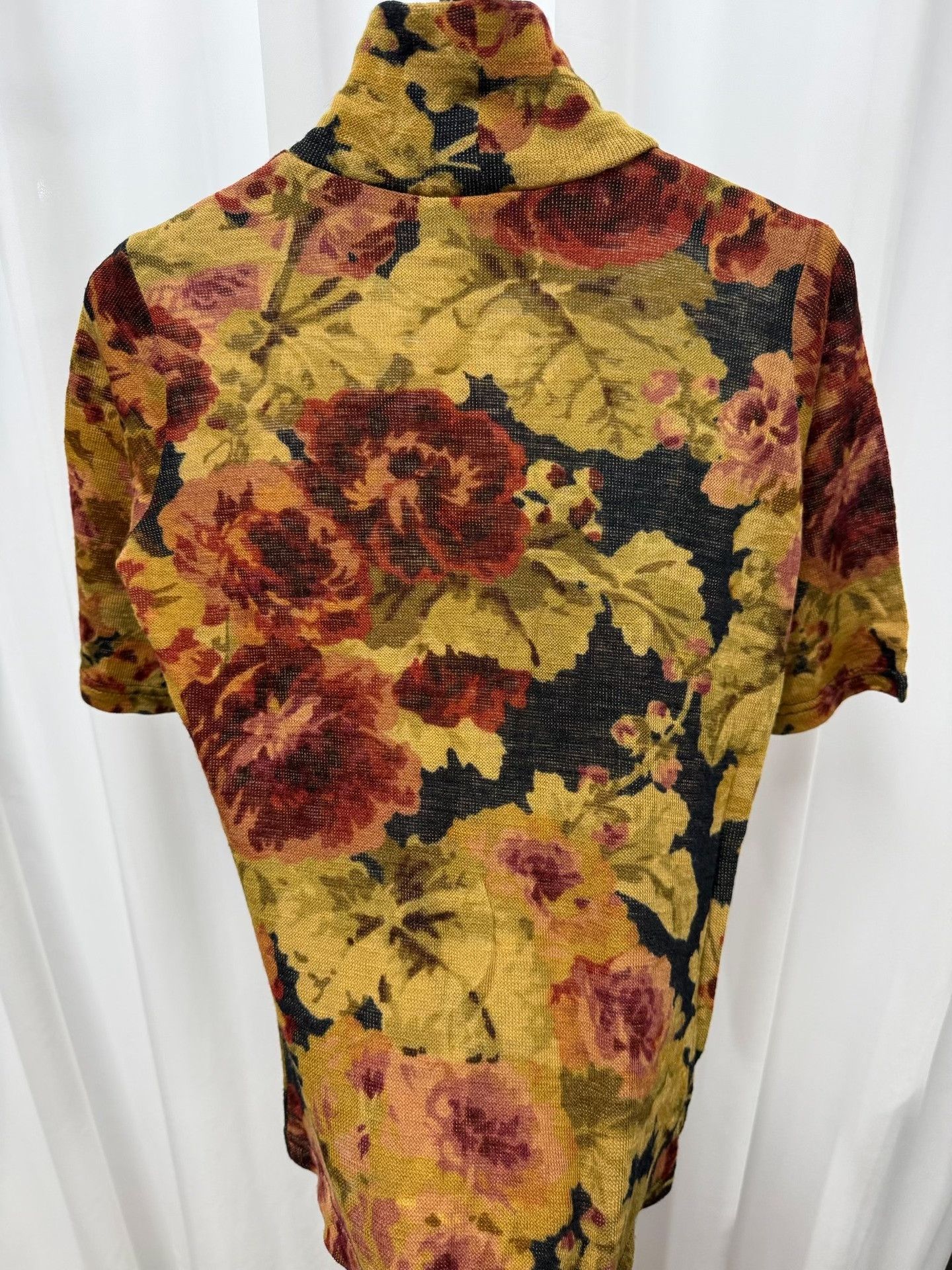 Dries Van Noten Dries van Noten Floral Short-Sleeve Turtleneck Size S / US 4 / IT 40 - 7 Thumbnail