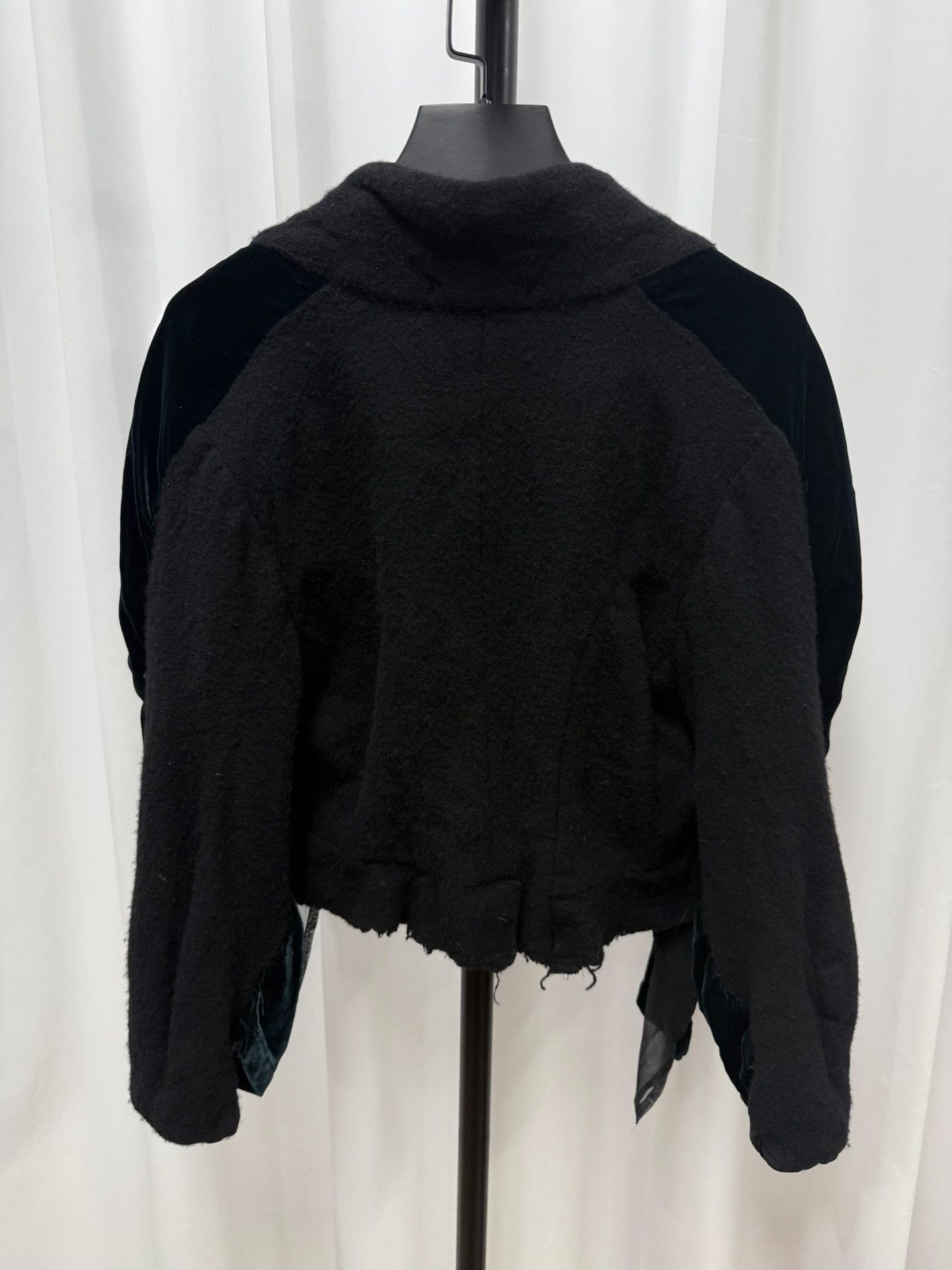 Comme des Garcons Comme des Garçons Dark Green Velvet Cape Jacket Size US M / EU 48-50 / 2 - 6 Thumbnail