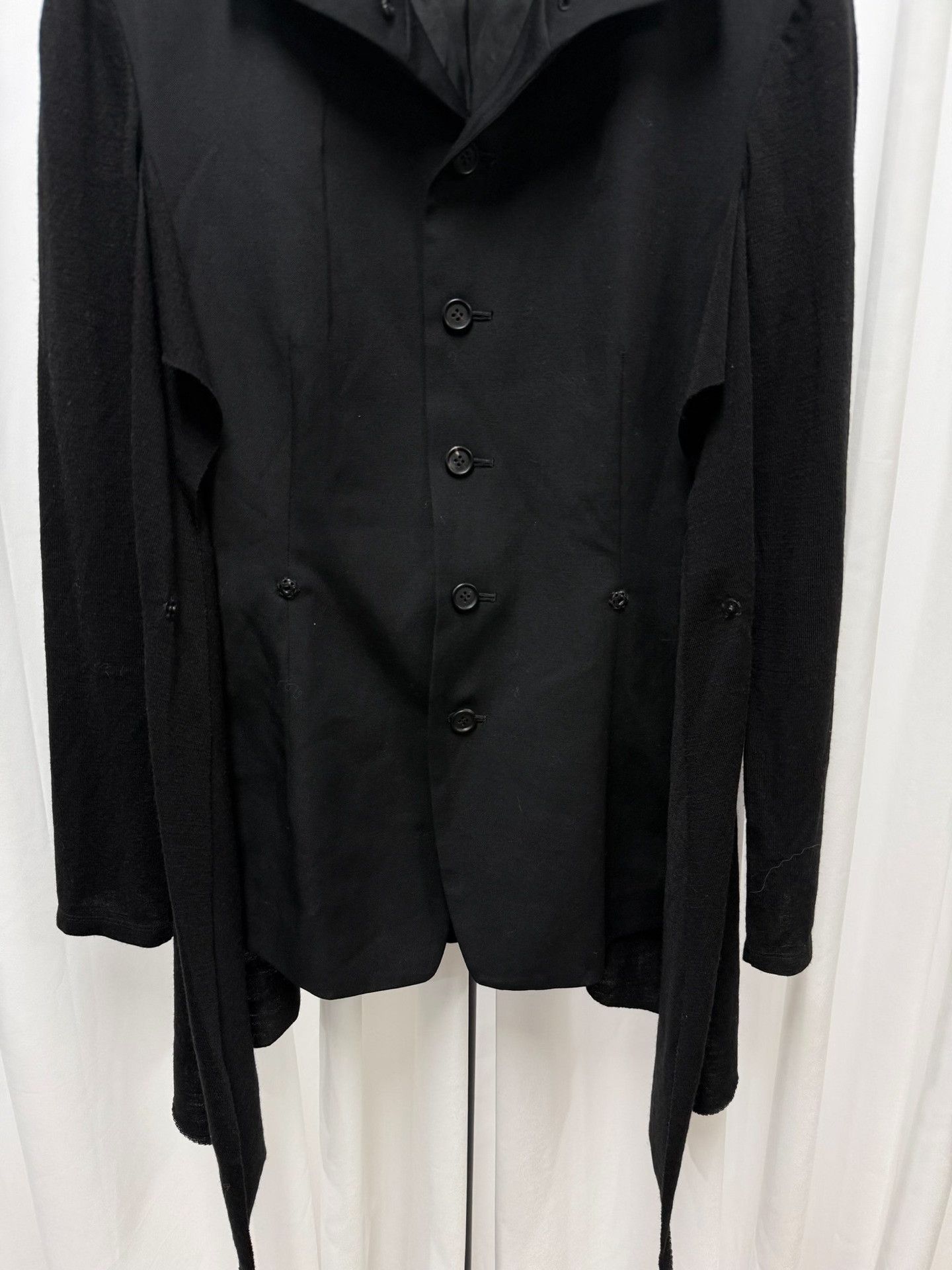 Yohji Yamamoto Yohji Yamamoto Black Wool Blazer Size US S / EU 44-46 / 1 - 2 Thumbnail