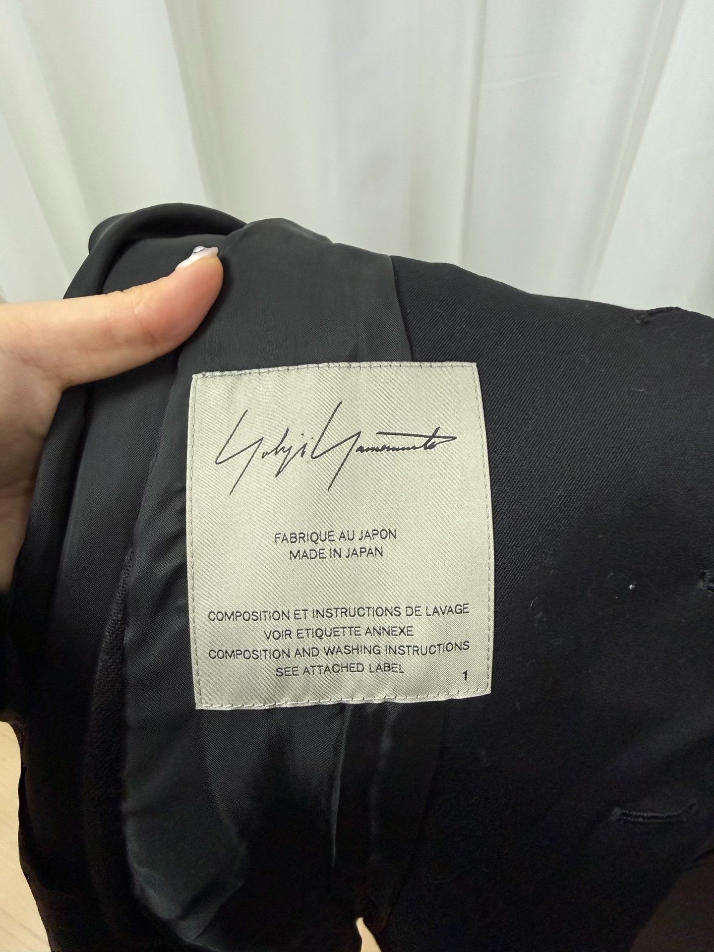 Yohji Yamamoto Yohji Yamamoto Black Wool Blazer Size US S / EU 44-46 / 1 - 5 Thumbnail
