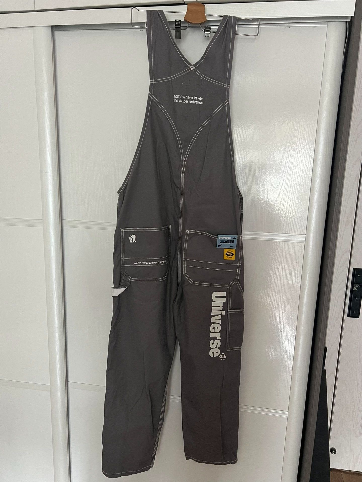 Aape Aape Gray Cargo Overalls Size US 26 / EU 42 - 2 Thumbnail
