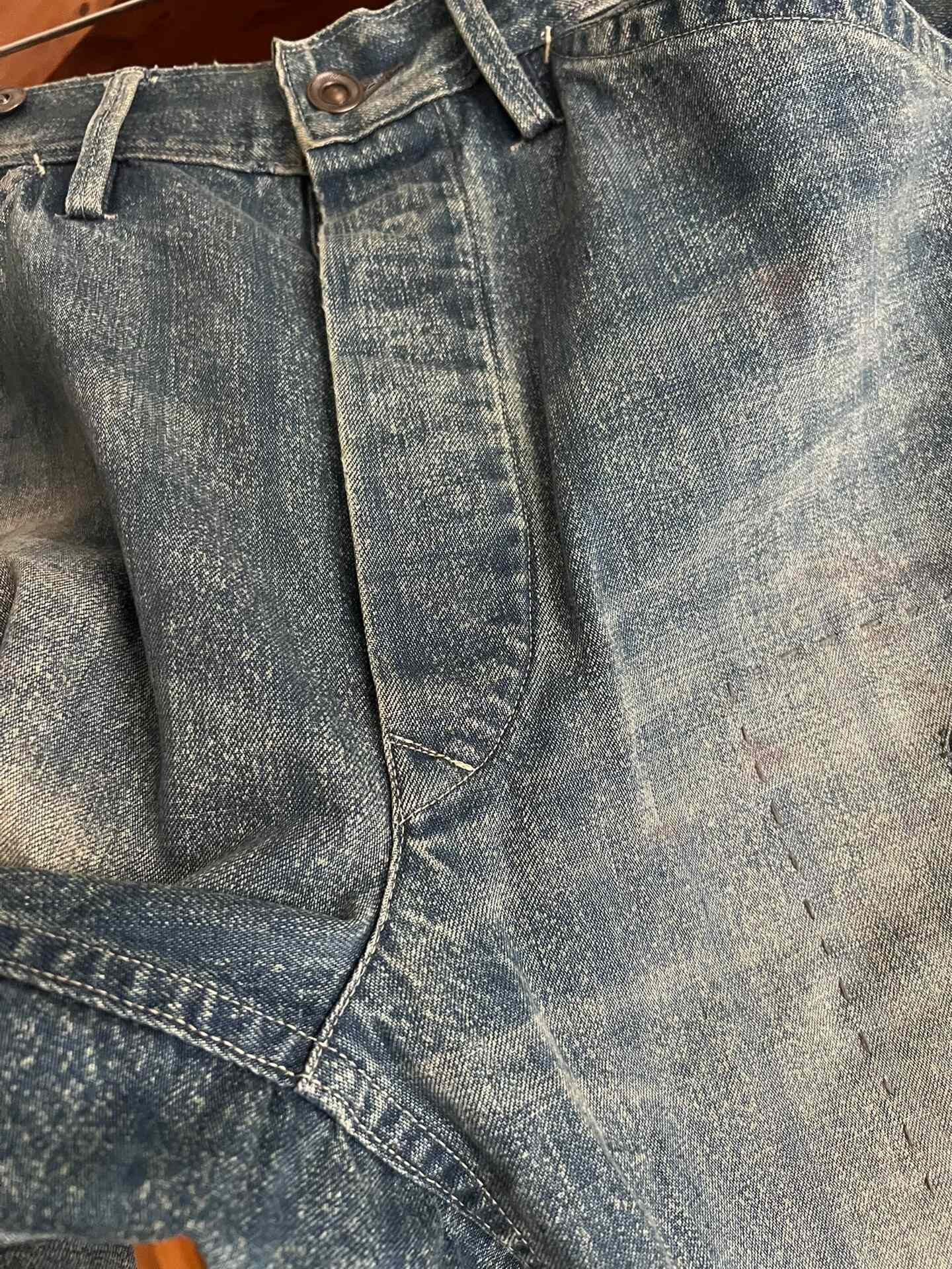 RRL Ralph Lauren RRL Double RL Washed Distressed Suspender Work Pants Size US 32 / EU 48 - 7 Thumbnail