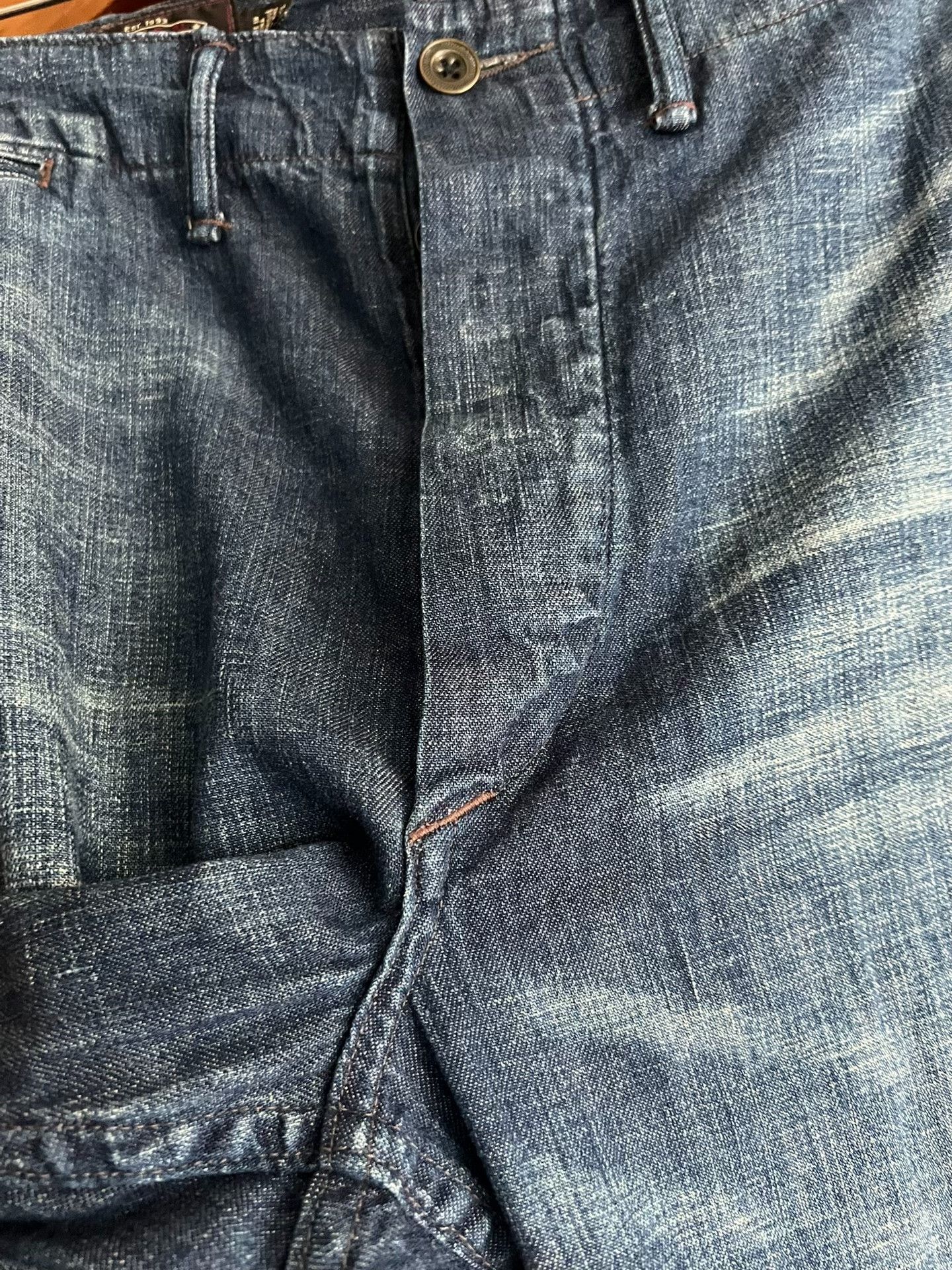 RRL Ralph Lauren RRL Double RL Washed Distressed Officer Pants Size US 31 - 4 Thumbnail
