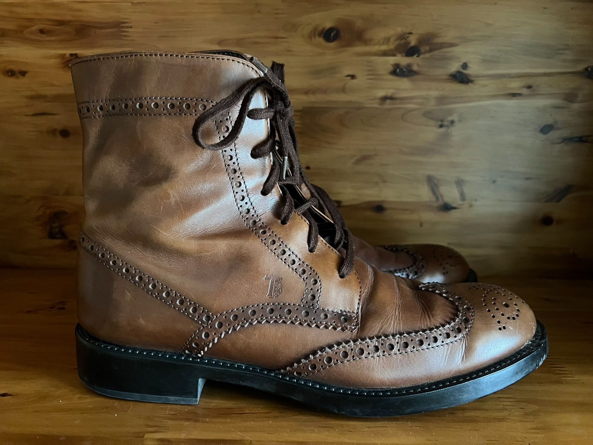Tod's TOD'S Carved Leather Boots Size US 8 / EU 41 - 3 Thumbnail