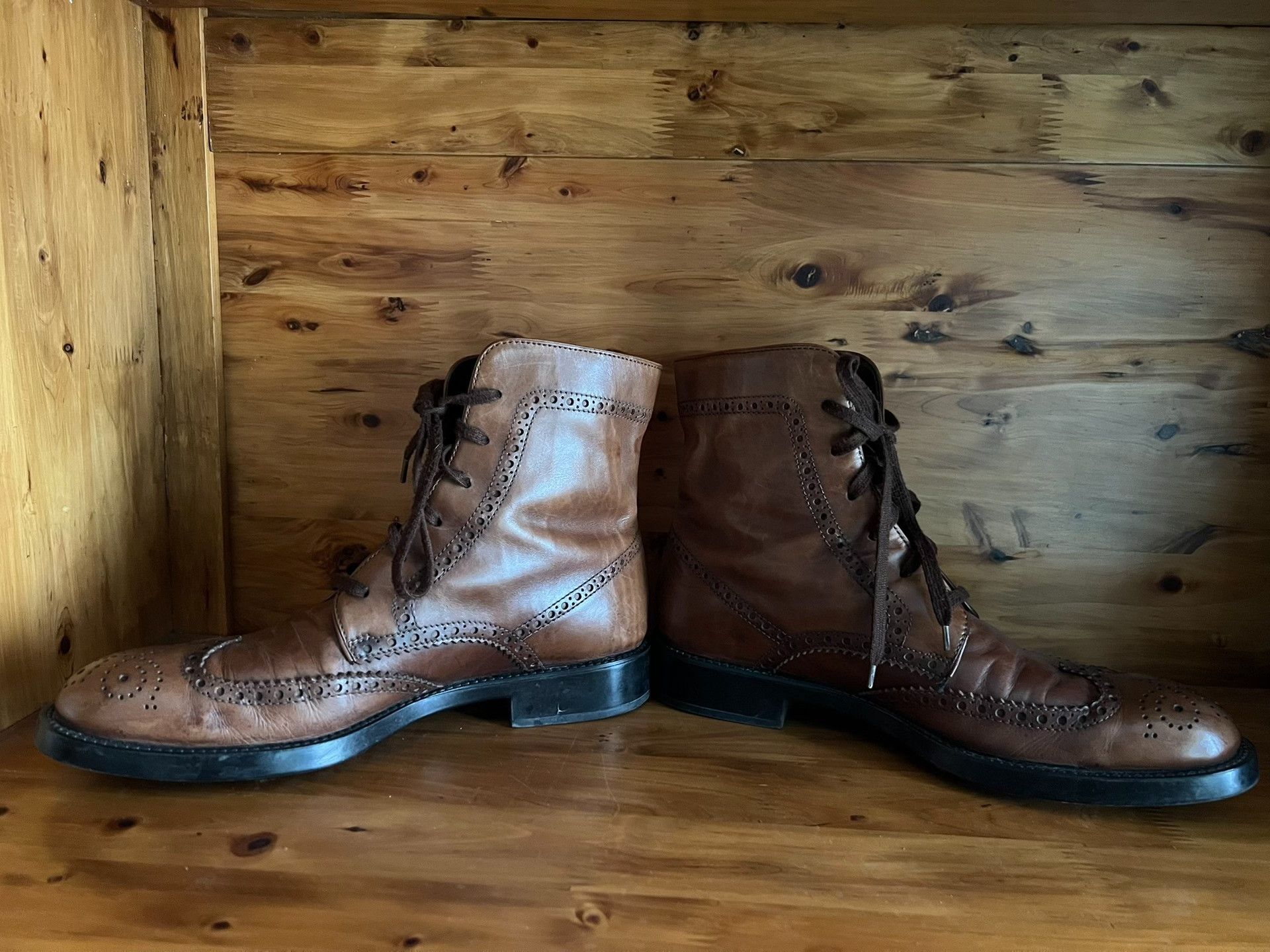 Tod's TOD'S Carved Leather Boots Size US 8 / EU 41 - 5 Thumbnail