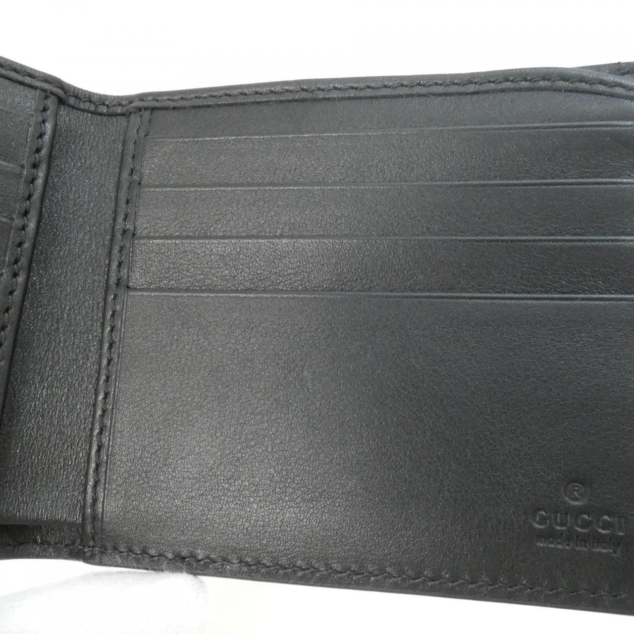 Gucci Gucci Gucci GG Grain Leather Billfold Leather Short Wallet 835001AAE1T DUTY FREE for USA Size ONE SIZE - 4 Thumbnail