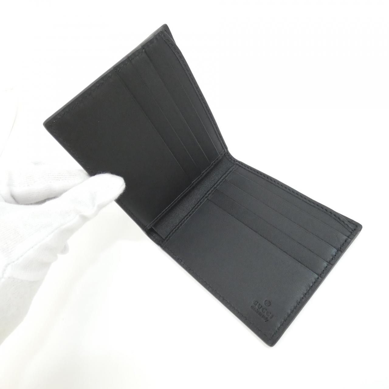 Gucci Gucci Gucci GG Grain Leather Billfold Leather Short Wallet 835001AAE1T DUTY FREE for USA Size ONE SIZE - 2 Thumbnail