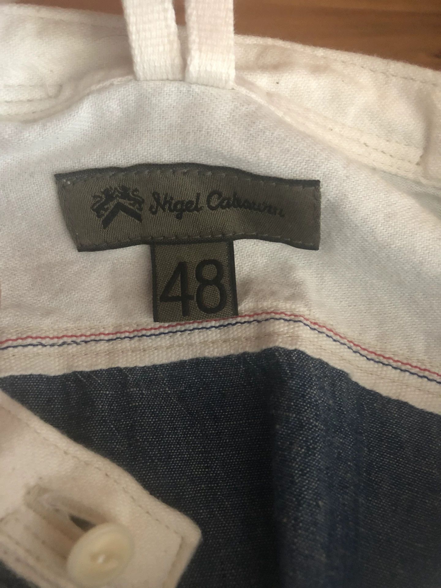 Nigel Cabourn Nigel Cabourn Indigo Cotton Linen Shirt Size US M / EU 48-50 / 2 - 8 Thumbnail
