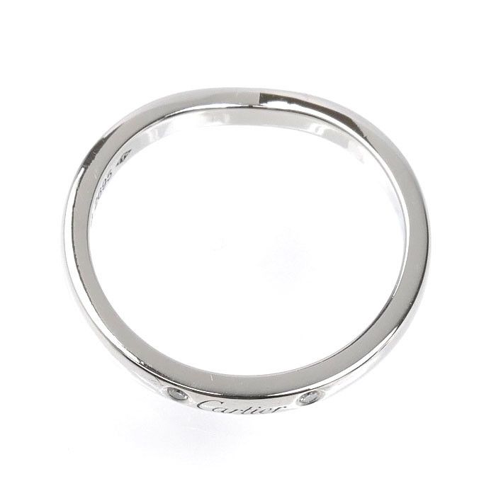 Cartier Cartier Cartier Ballerine Pt950 Platinum Diamond Ring Size 10 Precious Metal Ring B4092950 DUTY FREE for USA Size ONE SIZE - 5 Thumbnail