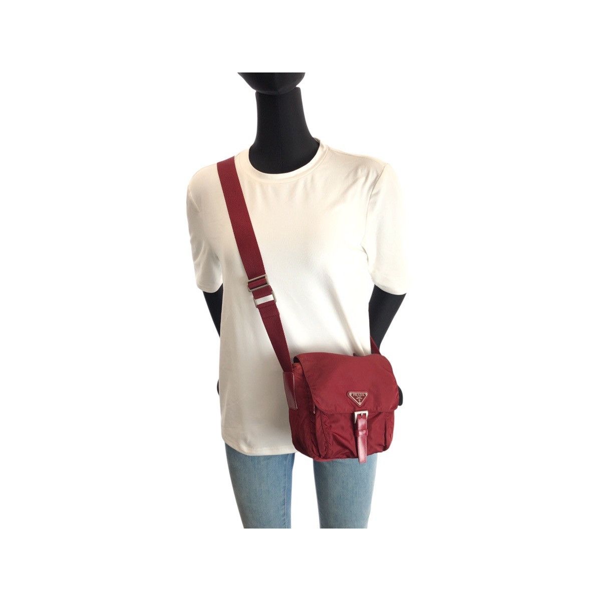 Prada Prada Prada Nylon Shoulder Bag Textile Shoulder Bag DUTY FREE for USA Size ONE SIZE - 7 Thumbnail