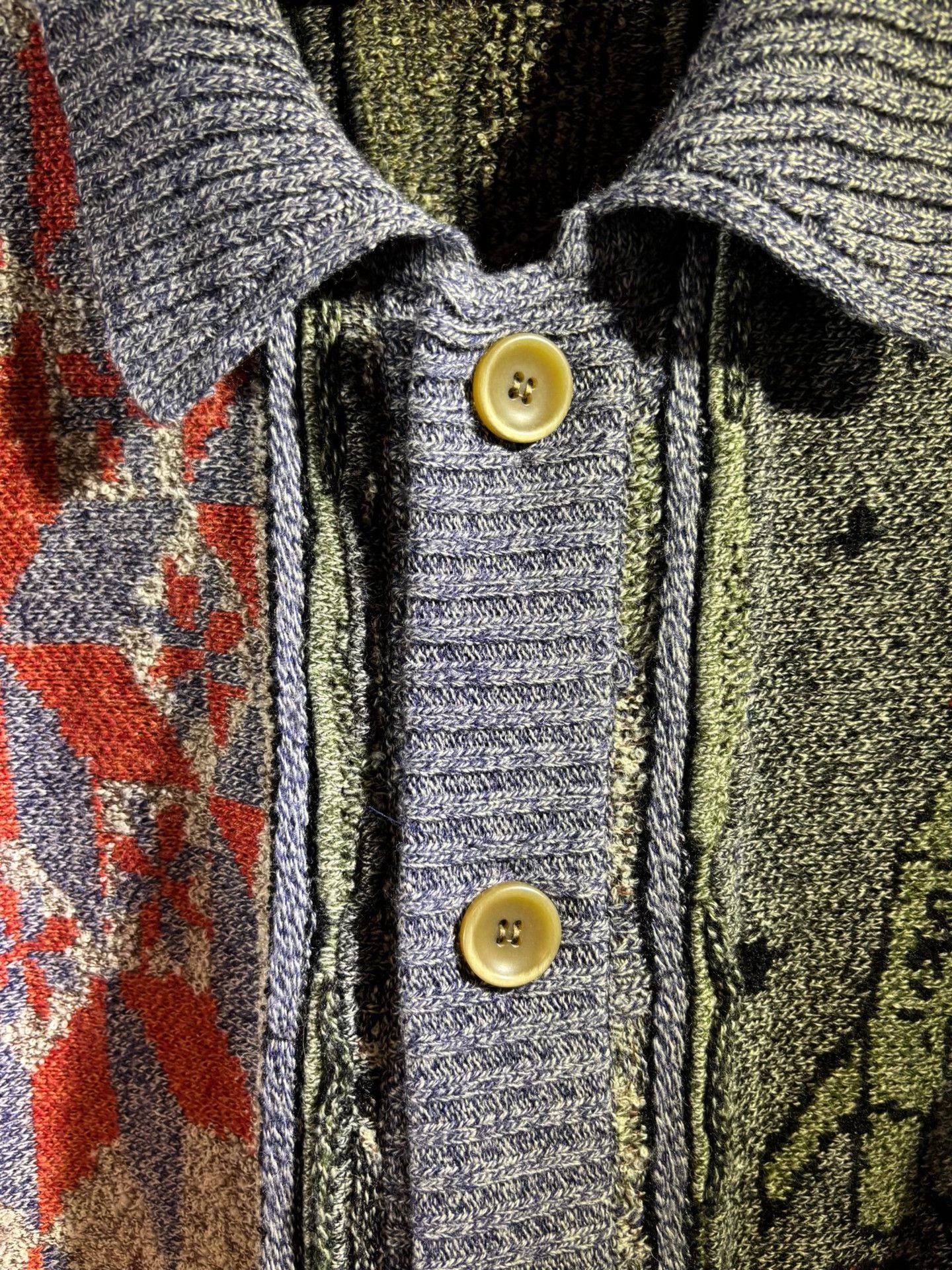 khujo Oversized Khaki Special Pattern Sweater Size US M / EU 48-50 / 2 - 4 Thumbnail