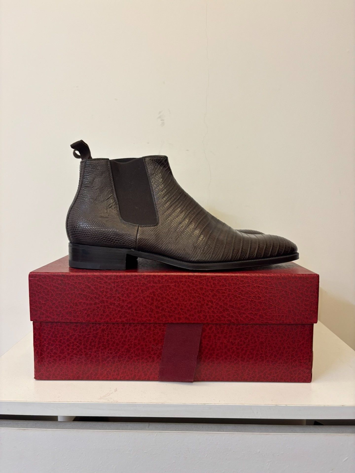 Yuji Yamada Le yucca Mid-top Lizard Leather Chelsea Boots Size US 8 / EU 41 - 3 Thumbnail
