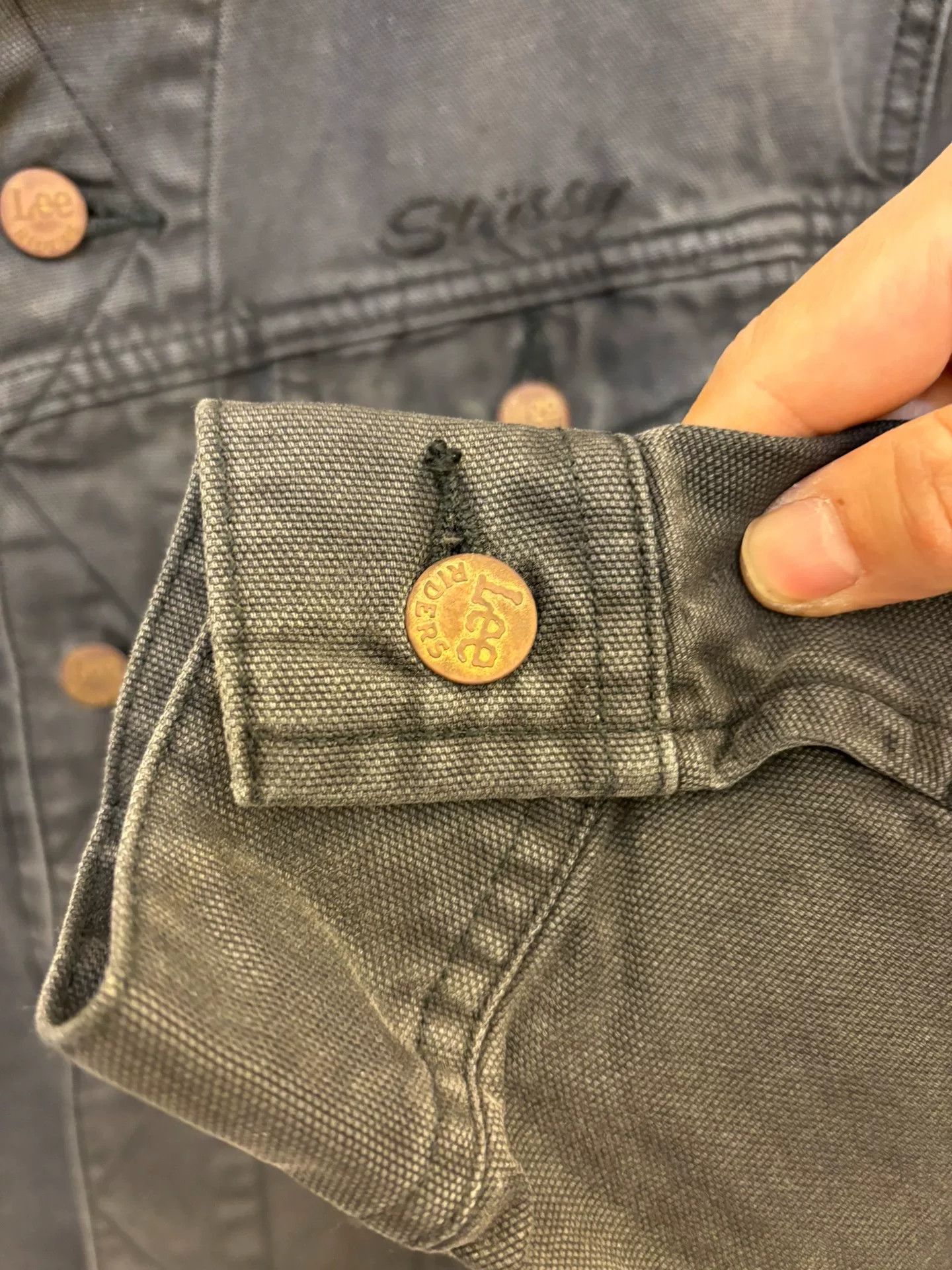 Lee Lee Rider x Stussy Canvas Denim Jacket Size US S / EU 44-46 / 1 - 4 Thumbnail