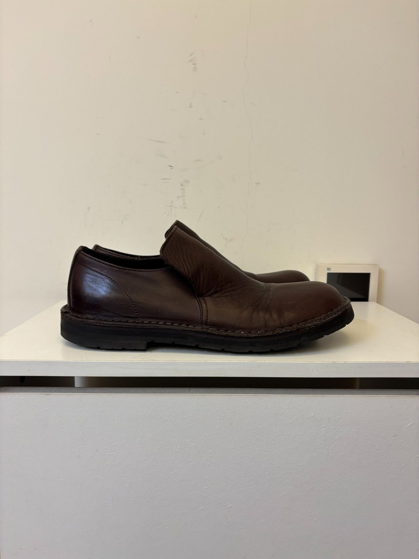 Yohji Yamamoto Yohji Yamamoto 2006 AW Round-Toe Leather Shoes Size US 10 / EU 43 - 4 Thumbnail