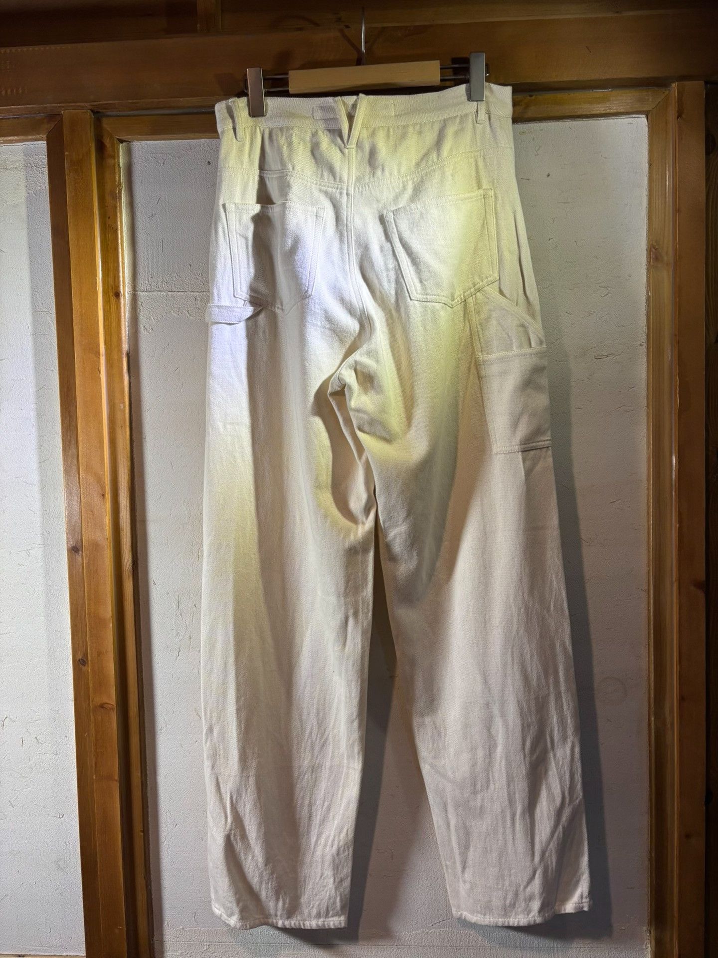 Kartik Research Karu Research White Split Painter Pants Size 32" / US 10 / IT 46 - 7 Thumbnail