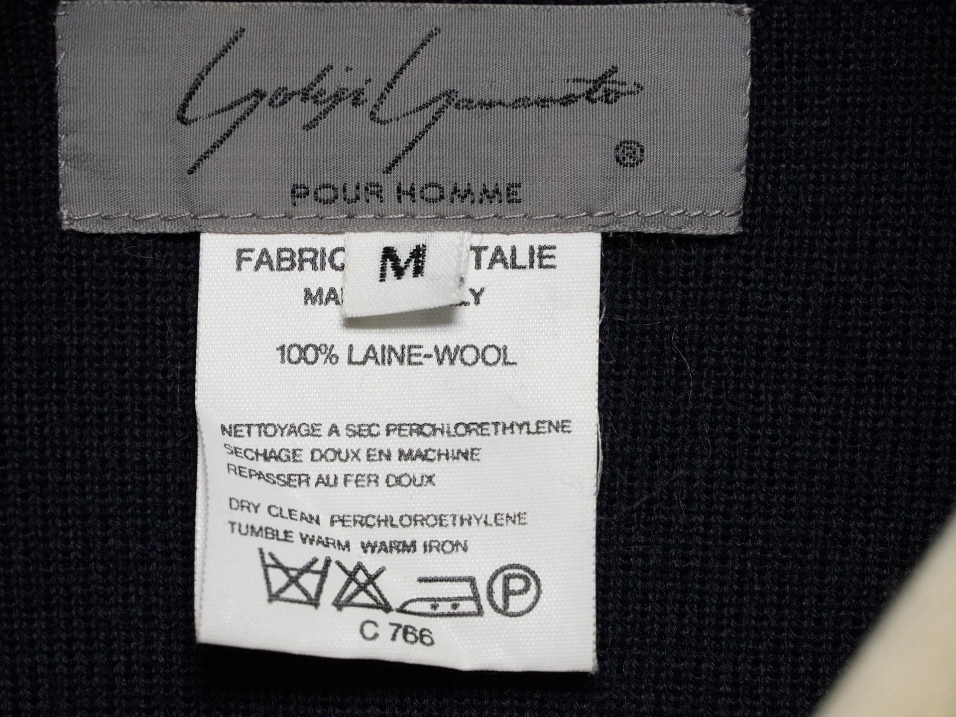 Yohji Yamamoto Yohji Yamamoto 1980ss Navy Collar Wool Sweater Size US M / EU 48-50 / 2 - 6 Thumbnail