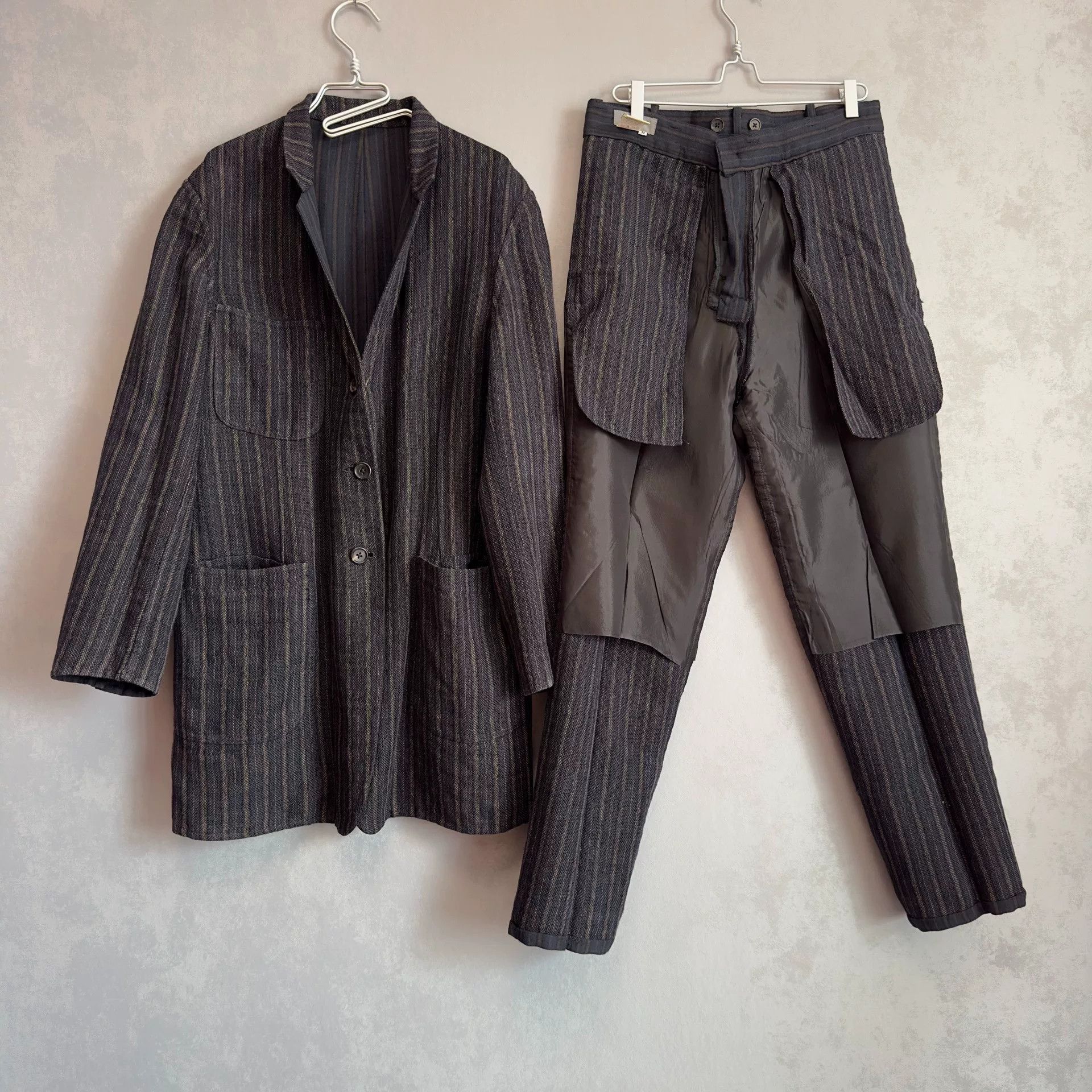 Yohji Yamamoto Yohji Yamamoto 98SS Linen Double-Sided Set Size US S / EU 44-46 / 1 - 3 Thumbnail