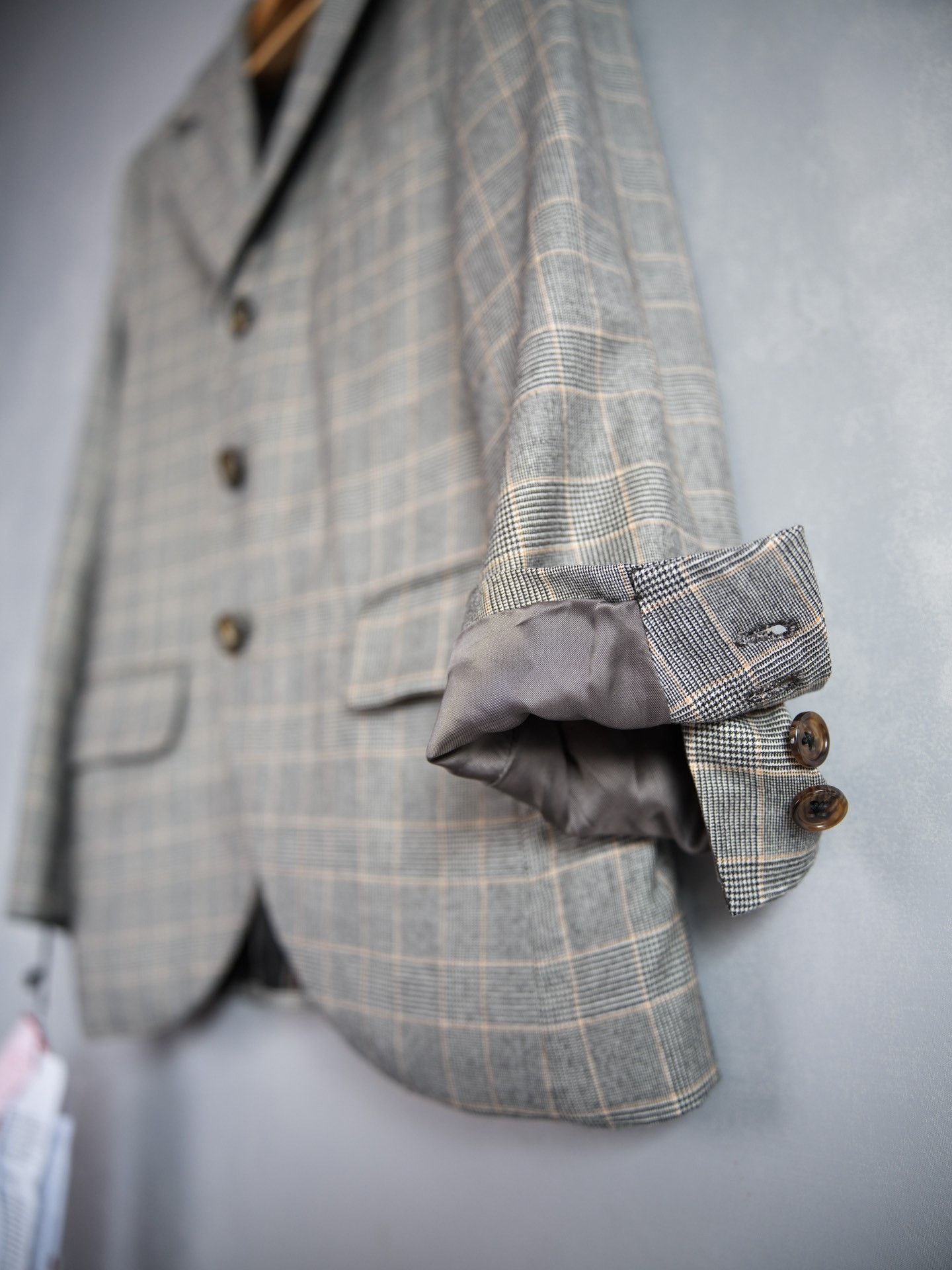 Geoffrey B. Small Geoffrey B.Small 3B Notch Lapel Plaid Jacket Size US M / EU 48-50 / 2 - 5 Thumbnail