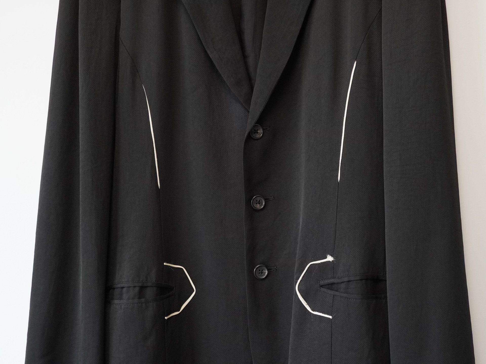 Yohji Yamamoto Yohji Yamamoto 97SS White Line Jacket Size US M / EU 48-50 / 2 - 3 Thumbnail