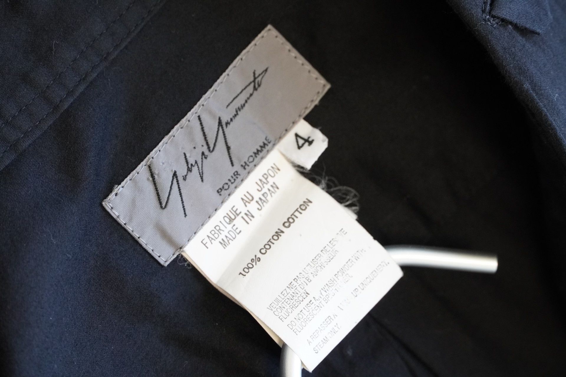 Yohji Yamamoto Yohji Yamamoto 12SS Asymmetric Collar Shirt Size US XL / EU 56 / 4 - 4 Thumbnail