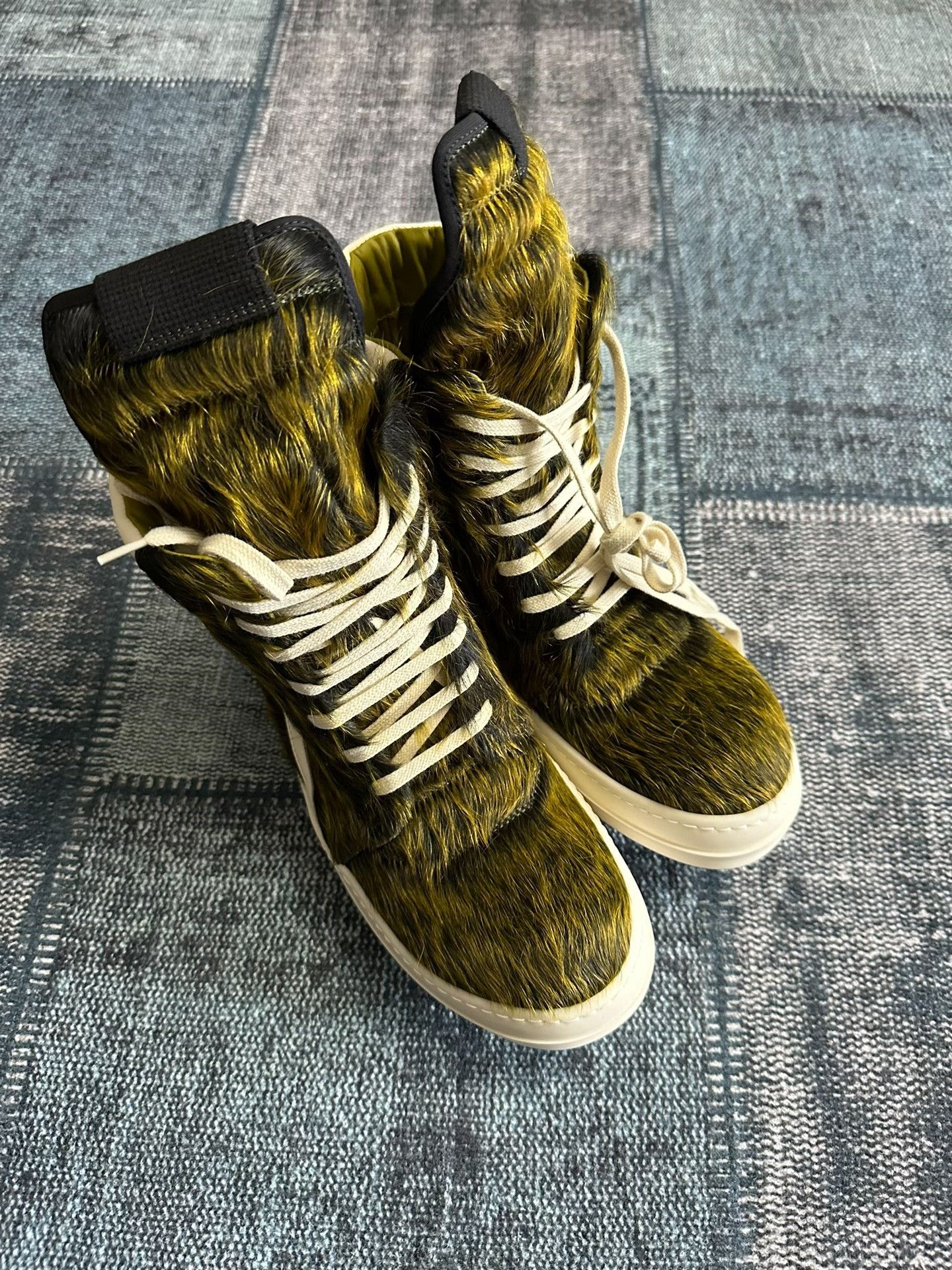 Rick Owens Rick Owens 23AW Luxor Acid Green Horsehair Size US 8 / EU 41 - 3 Thumbnail