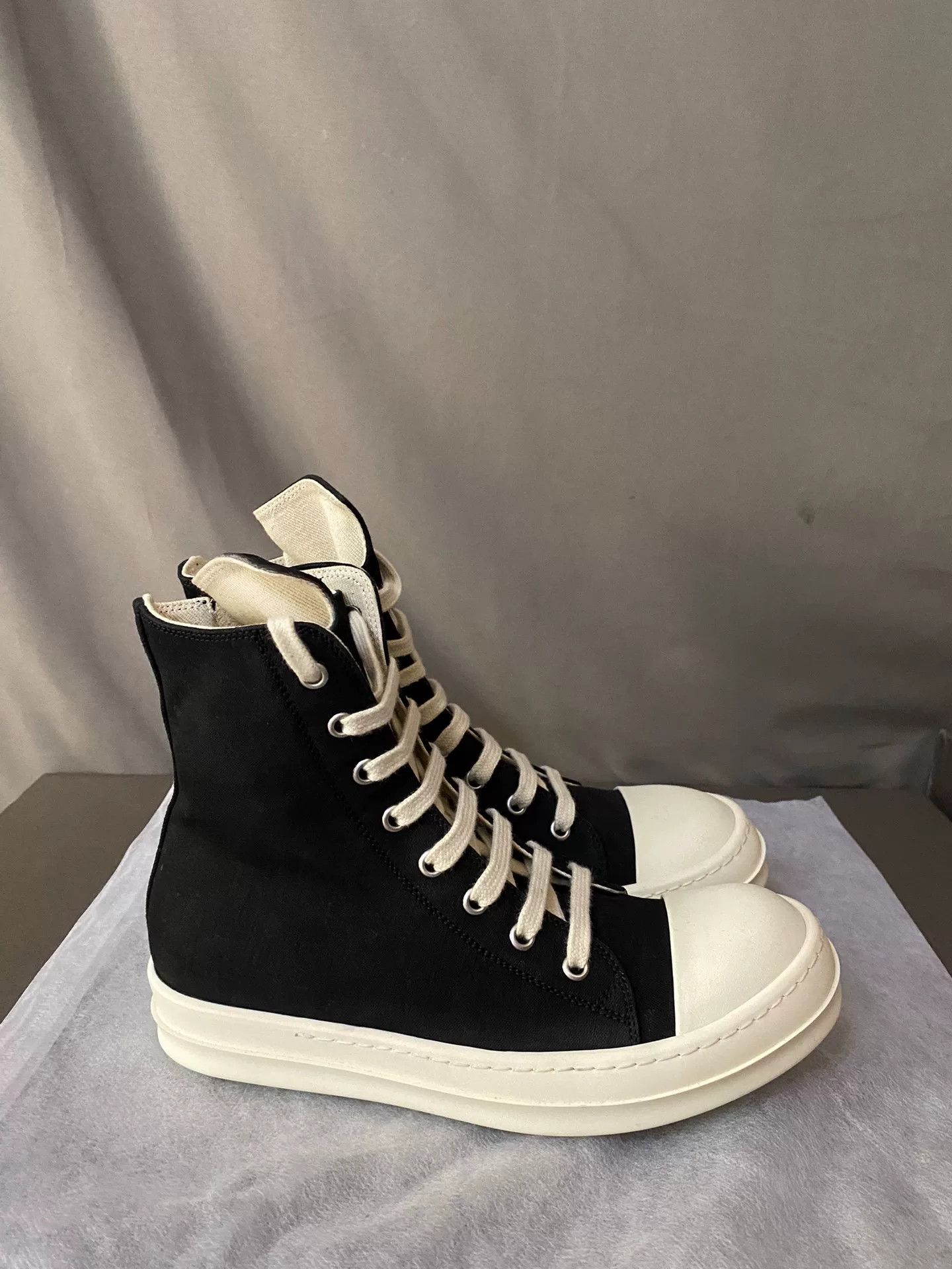 Rick Owens Rick Owens DRKSHDW Canvas Sneakers 36.5 Size US 5.5 / IT 35.5 - 3 Thumbnail
