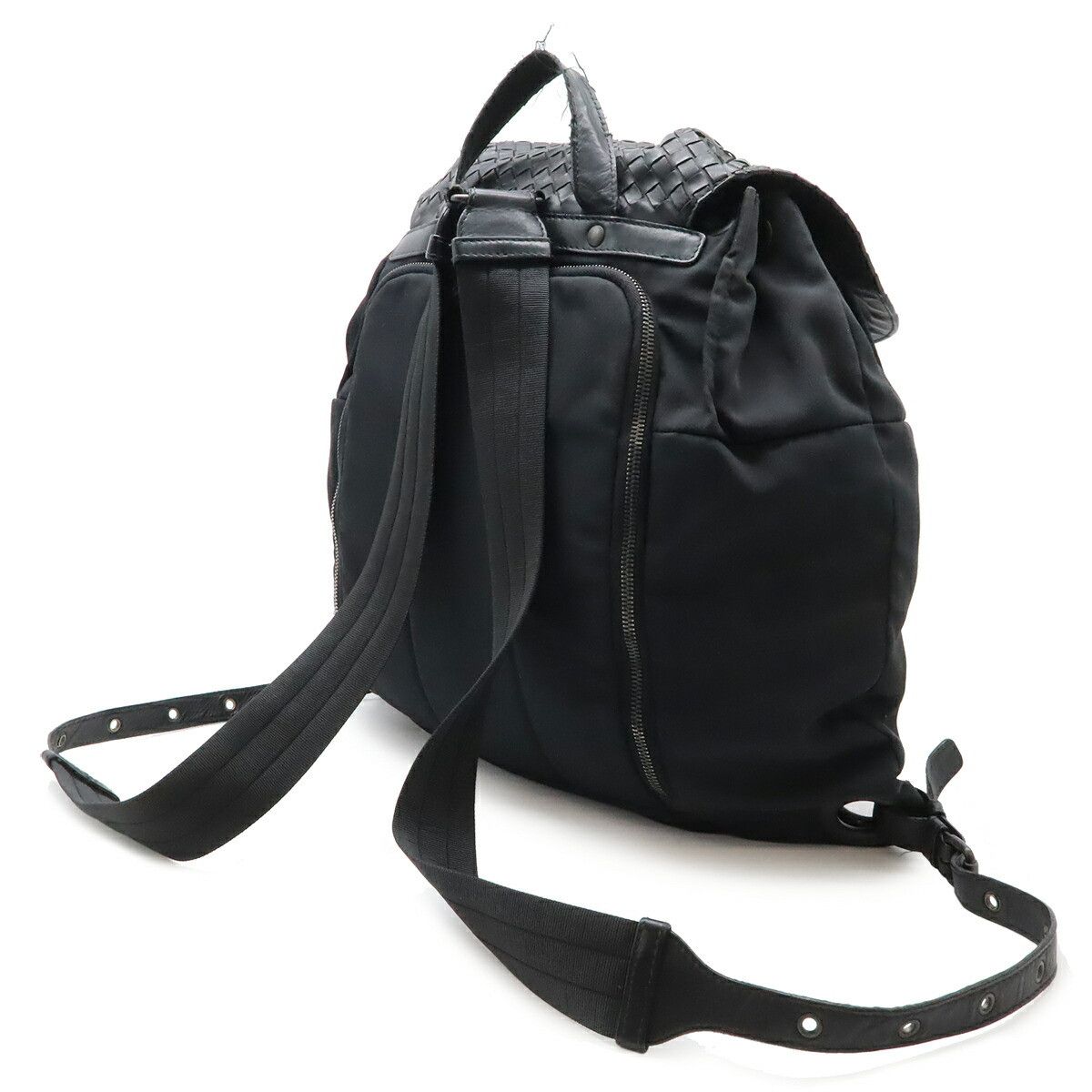 Bottega Veneta Bottega Veneta Bottega Veneta Intrecciato Nylon Leather Backpack Textile Backpack 409595 DUTY FREE for USA Size ONE SIZE - 2 Thumbnail
