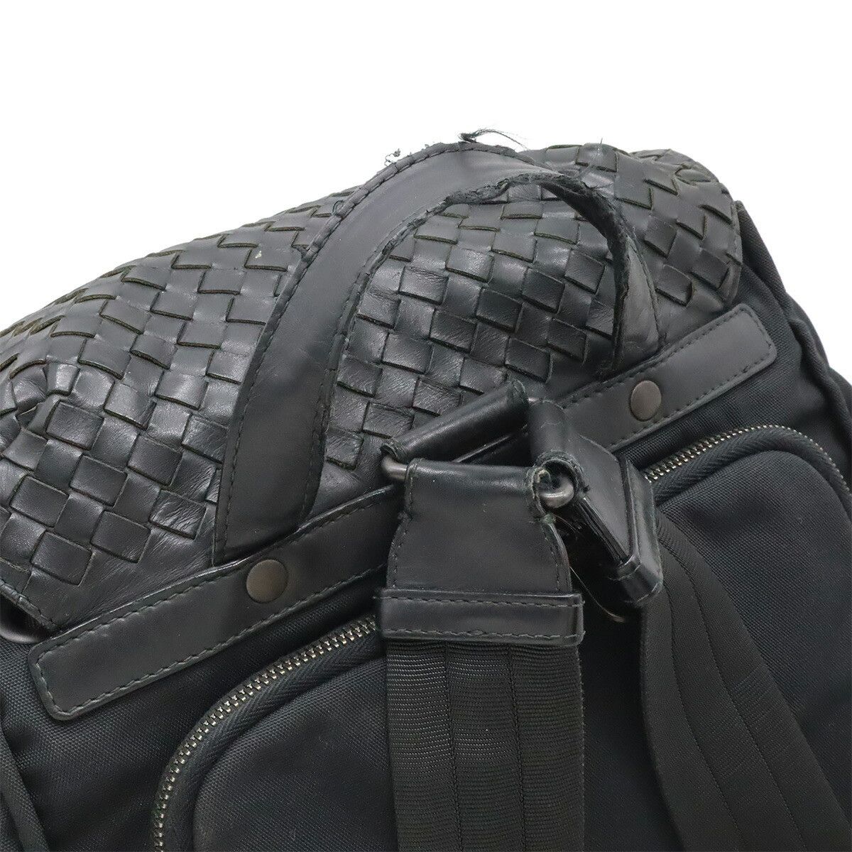 Bottega Veneta Bottega Veneta Bottega Veneta Intrecciato Nylon Leather Backpack Textile Backpack 409595 DUTY FREE for USA Size ONE SIZE - 5 Thumbnail