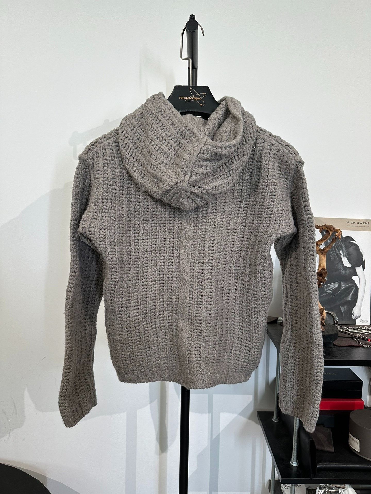 Rick Owens Rick Owens Main Line Knit Hooded Sweater Coat M Size US M / EU 48-50 / 2 - 2 Thumbnail