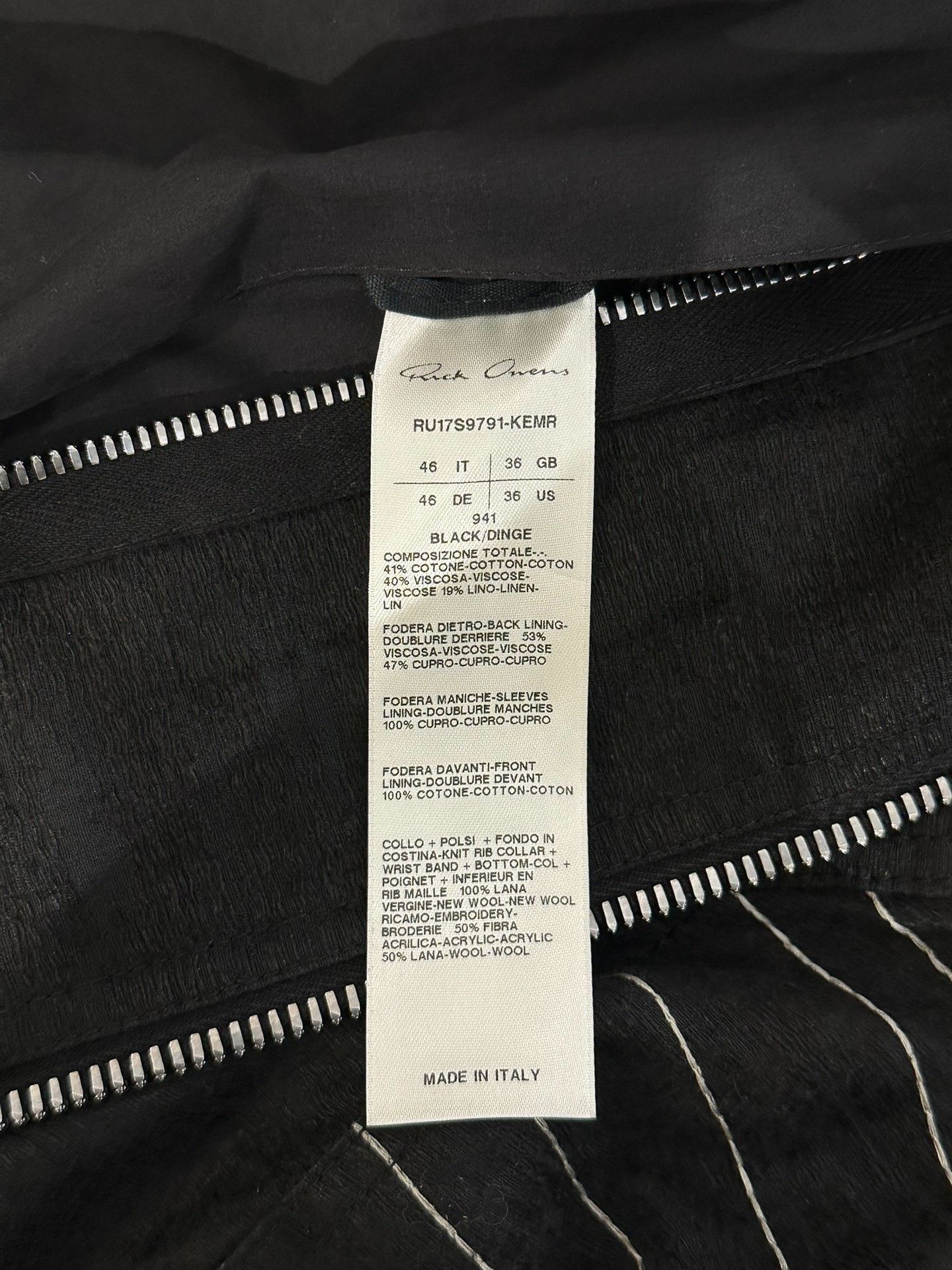 Rick Owens Rick Owens Runway Ma-1 Jacket Size US S / EU 44-46 / 1 - 9 Thumbnail