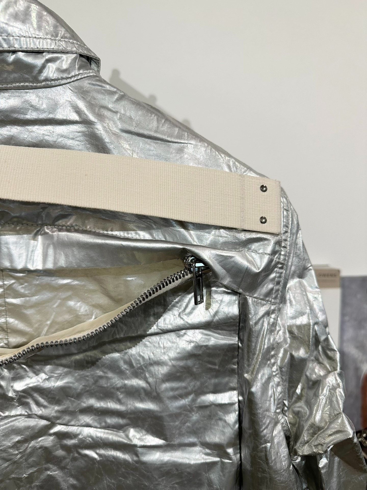 Rick Owens Drkshdw Rick Owens Drkshdw Silver Utility Jacket Size US S / EU 44-46 / 1 - 3 Thumbnail