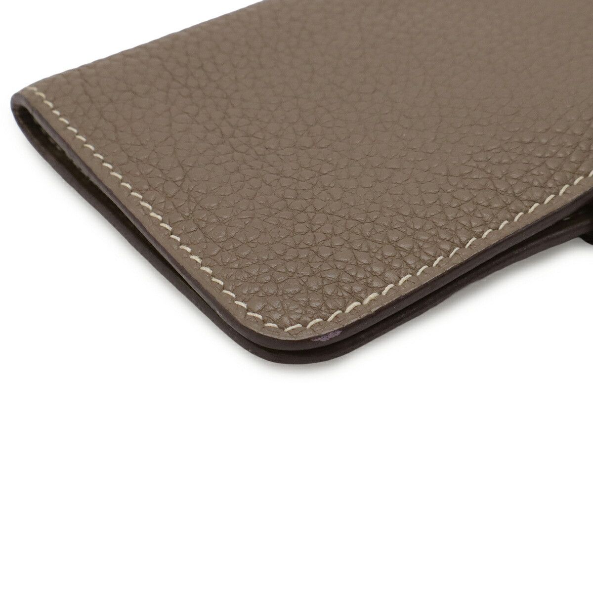 Hermes Hermes Hermes Dogon Trillon Clemence Coin Case Leather Coin Case Stamp K (2007) DUTY FREE for USA Size ONE SIZE - 3 Thumbnail