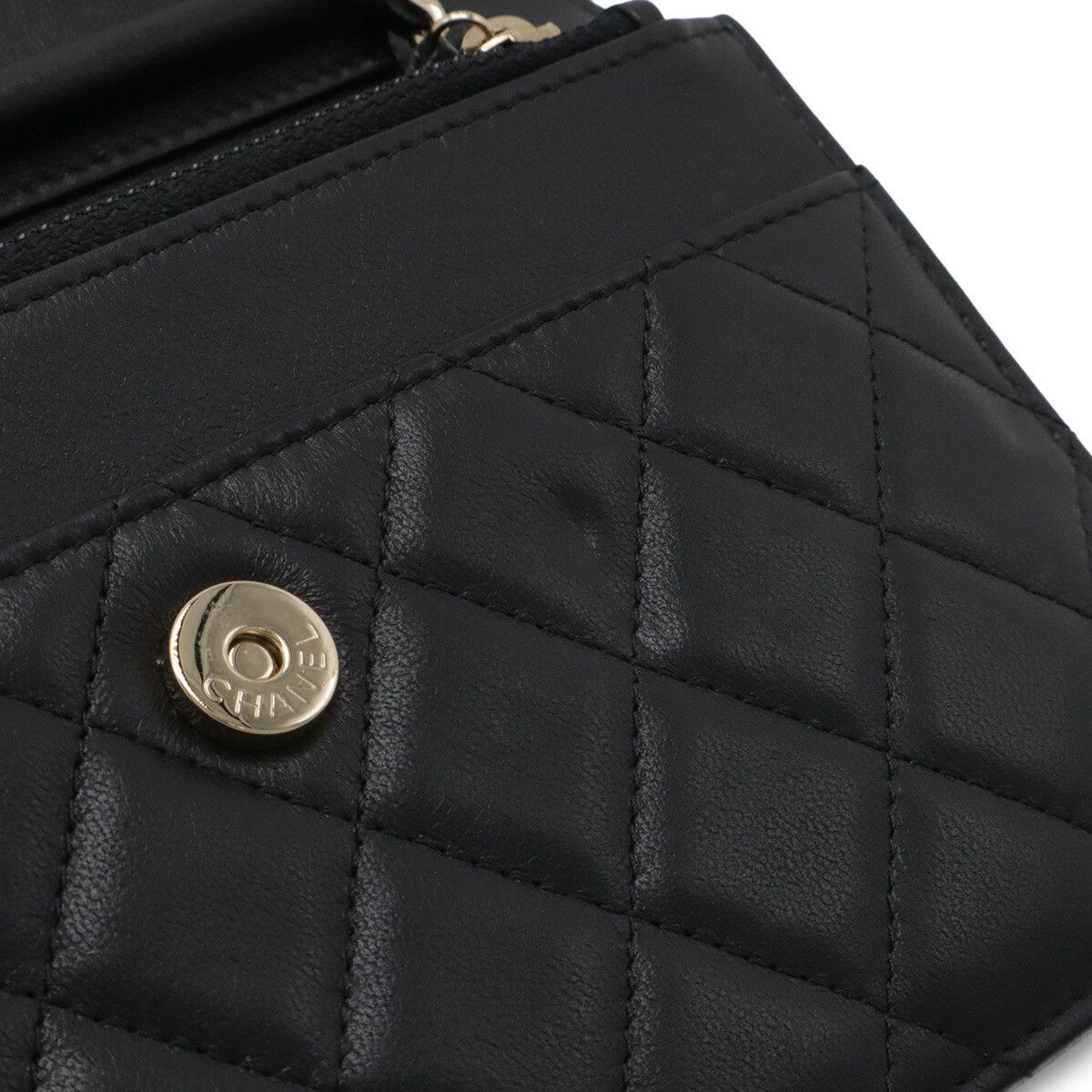 Chanel Chanel Chanel Matelasse Lambskin Chain Wallet Leather Shoulder Bag DUTY FREE for USA Size ONE SIZE - 8 Thumbnail