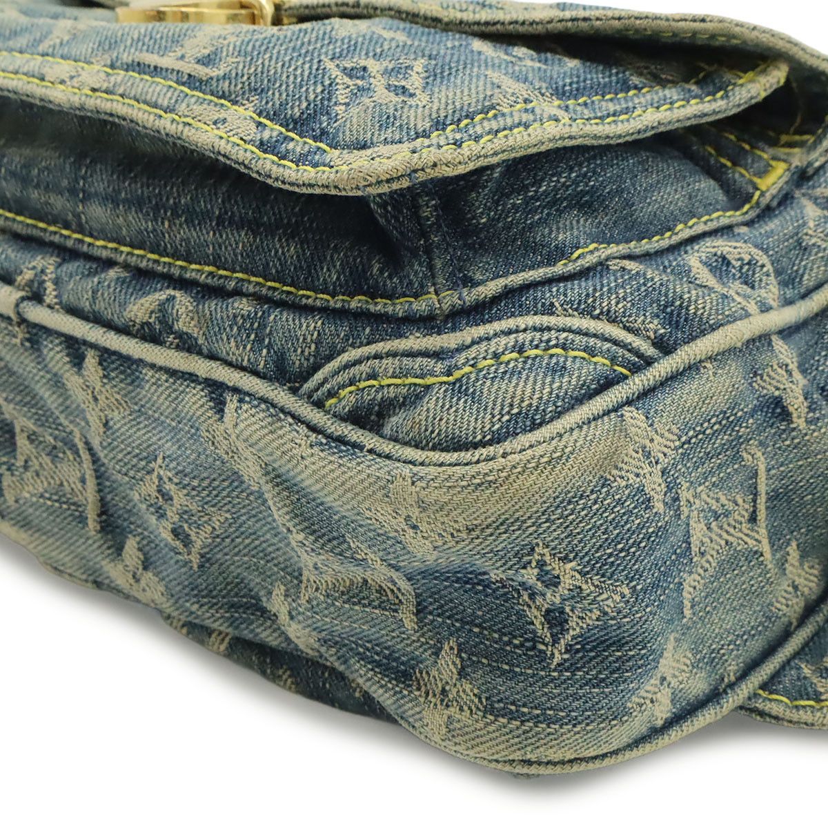 Louis Vuitton Louis Vuitton Louis Vuitton Monogram Denim 2way Waist Bag Textile Belt Bag M95347 DUTY FREE for USA Size ONE SIZE - 3 Thumbnail