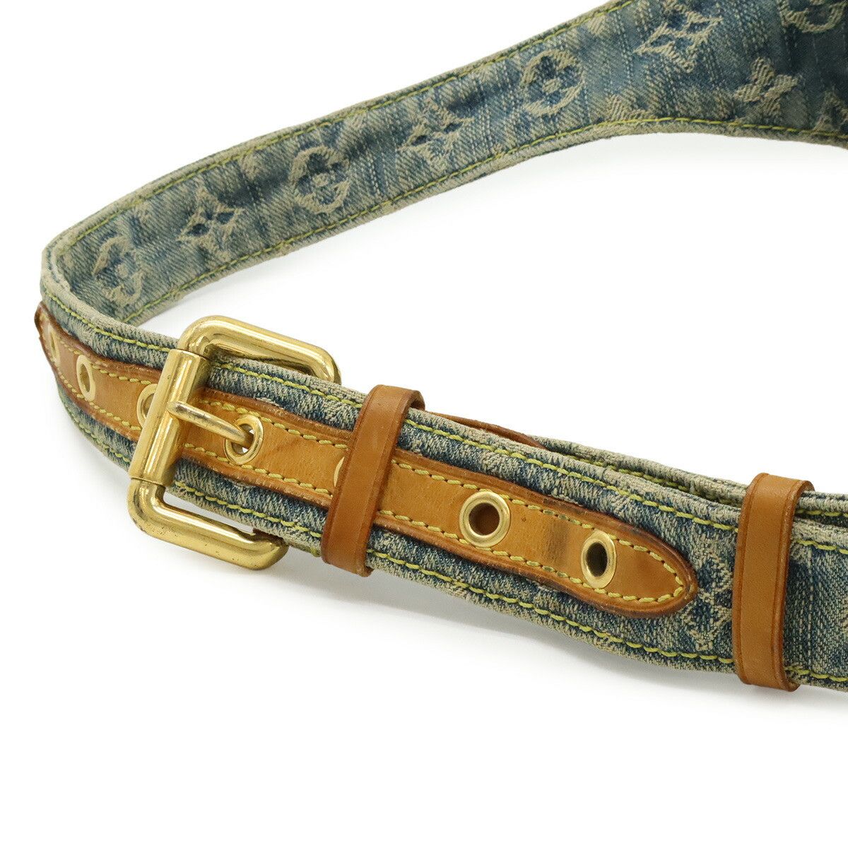 Louis Vuitton Louis Vuitton Louis Vuitton Monogram Denim 2way Waist Bag Textile Belt Bag M95347 DUTY FREE for USA Size ONE SIZE - 5 Thumbnail
