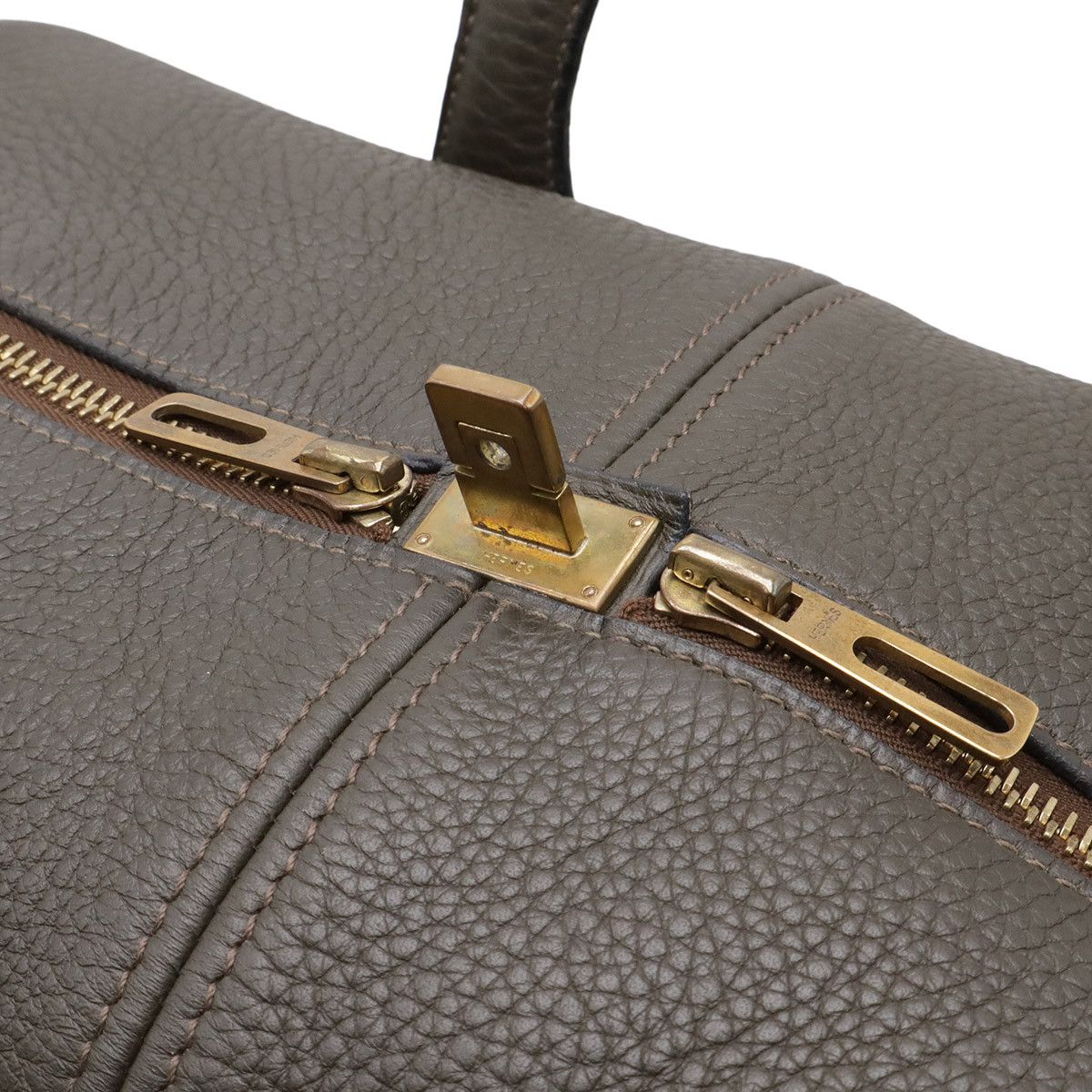 Hermes Hermes Hermes Victoria43 Taurillon Clemence travel bag Leather Travel Bag E DUTY FREE for USA Size ONE SIZE - 4 Thumbnail