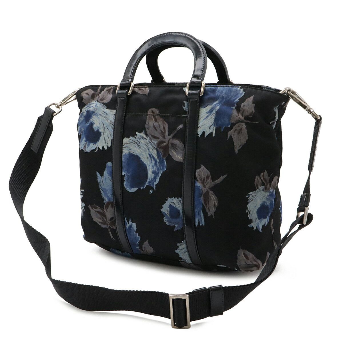 Prada Prada Prada Nylon 2way Handbag Leather Shoulder Bag BN1066 DUTY FREE for USA Size ONE SIZE - 2 Thumbnail