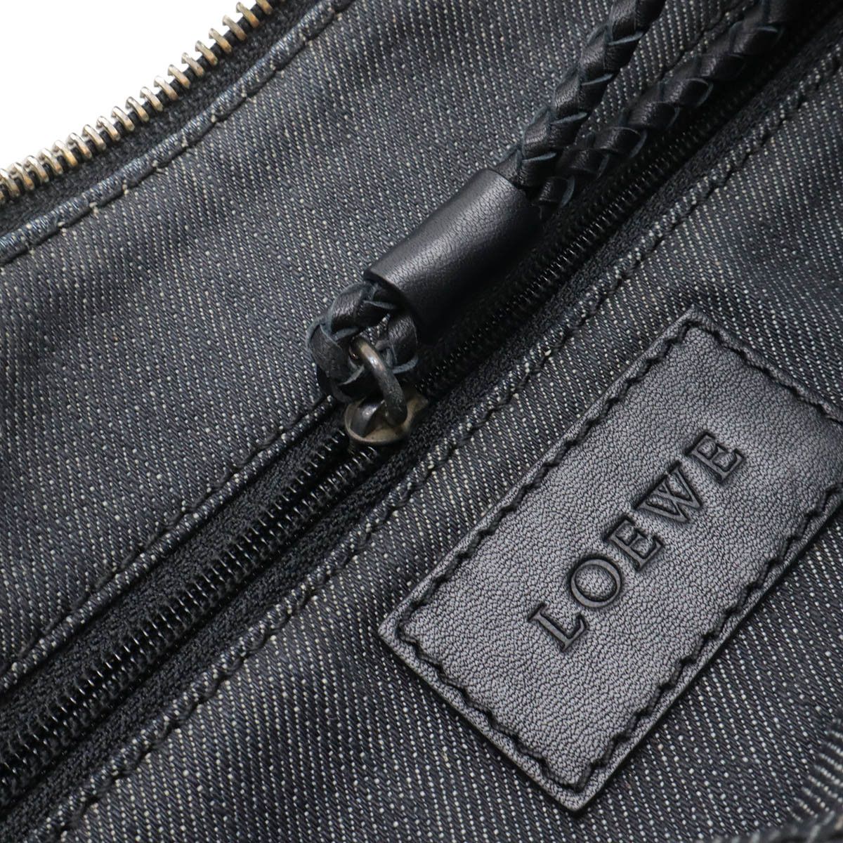 Loewe Loewe Loewe Denim Leather Tote Bag Textile Tote Bag DUTY FREE for USA Size ONE SIZE - 7 Thumbnail