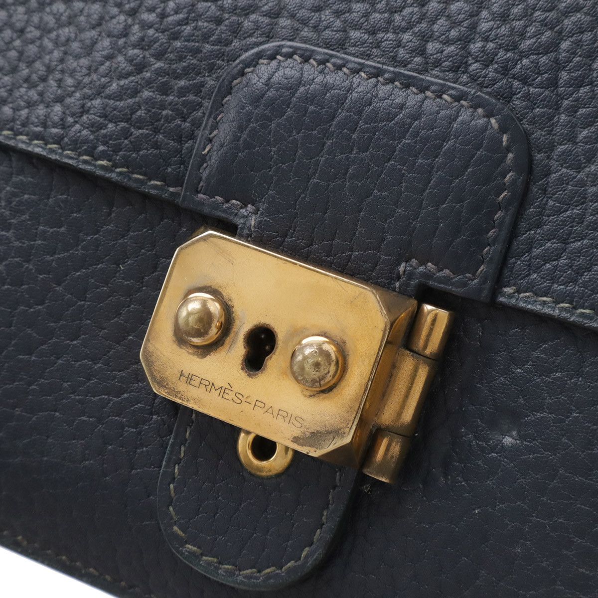 Hermes Hermes Hermes Pochette Jet Fjord Leather Clutch Bag Leather Clutch Bag Stamp C (1999) DUTY FREE for USA Size ONE SIZE - 5 Thumbnail