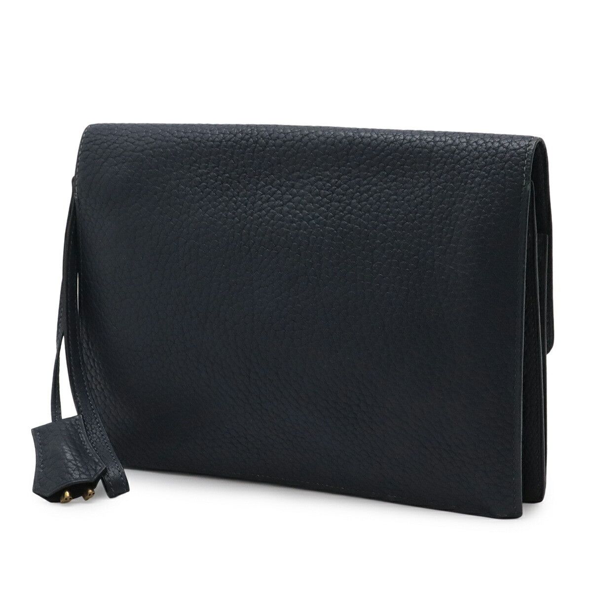 Hermes Hermes Hermes Pochette Jet Fjord Leather Clutch Bag Leather Clutch Bag Stamp C (1999) DUTY FREE for USA Size ONE SIZE - 2 Thumbnail