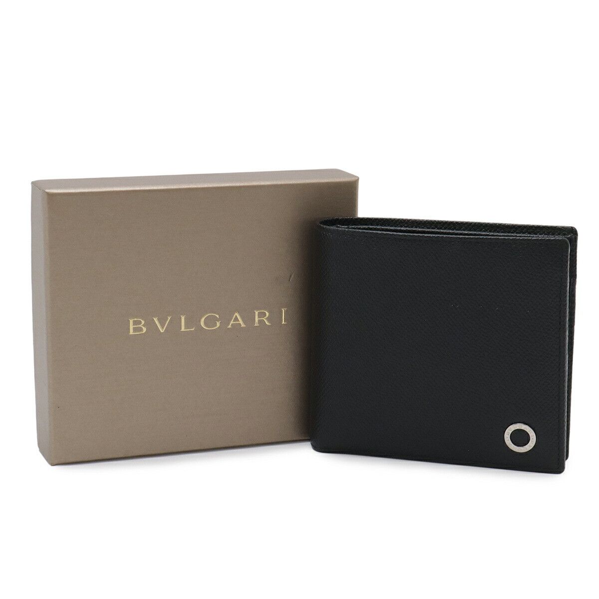 Bvlgari Bvlgari Bulgari Bvlgari Man Grained Leather Bifold Wallet Leather Short Wallet 30396 DUTY FREE for USA Size ONE SIZE - 9 Thumbnail