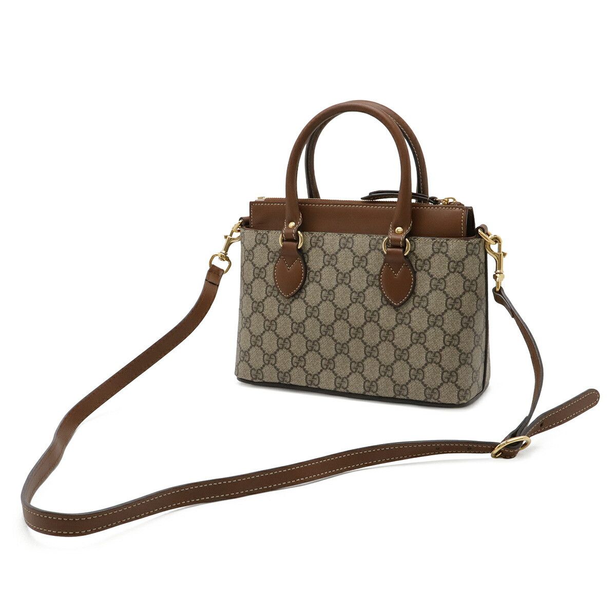 Gucci Gucci Gucci GG Supreme Coated Canvas 2way Bag Leather Shoulder Bag 453177 DUTY FREE for USA Size ONE SIZE - 2 Thumbnail