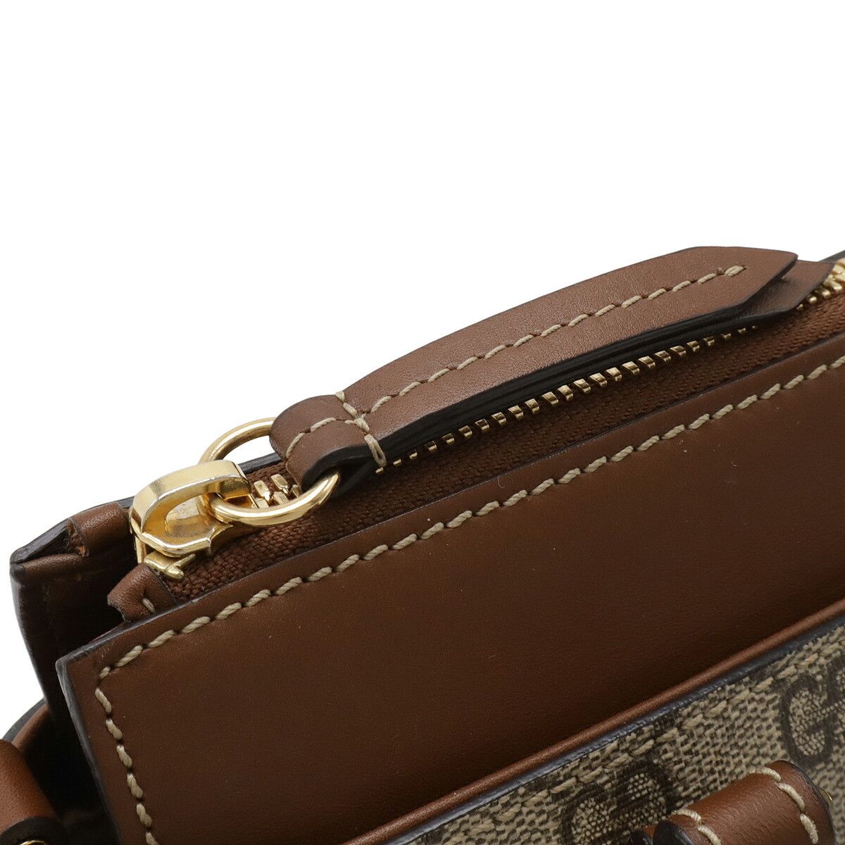 Gucci Gucci Gucci GG Supreme Coated Canvas 2way Bag Leather Shoulder Bag 453177 DUTY FREE for USA Size ONE SIZE - 4 Thumbnail
