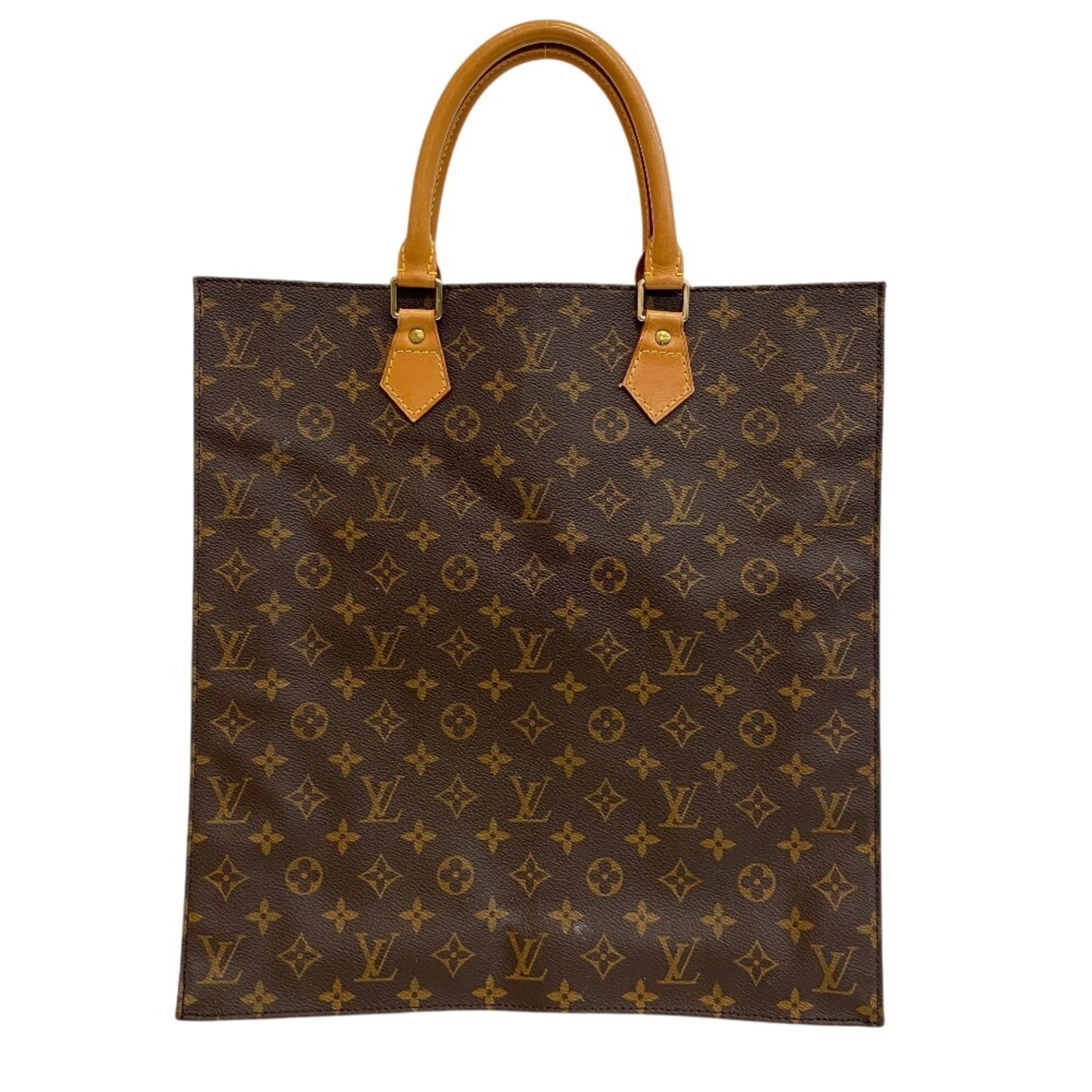 Louis Vuitton Louis Vuitton M51140 Sac Plat A4-compatible handbag, monogram tote bag, shoulder brown Size ONE SIZE - 2 Thumbnail