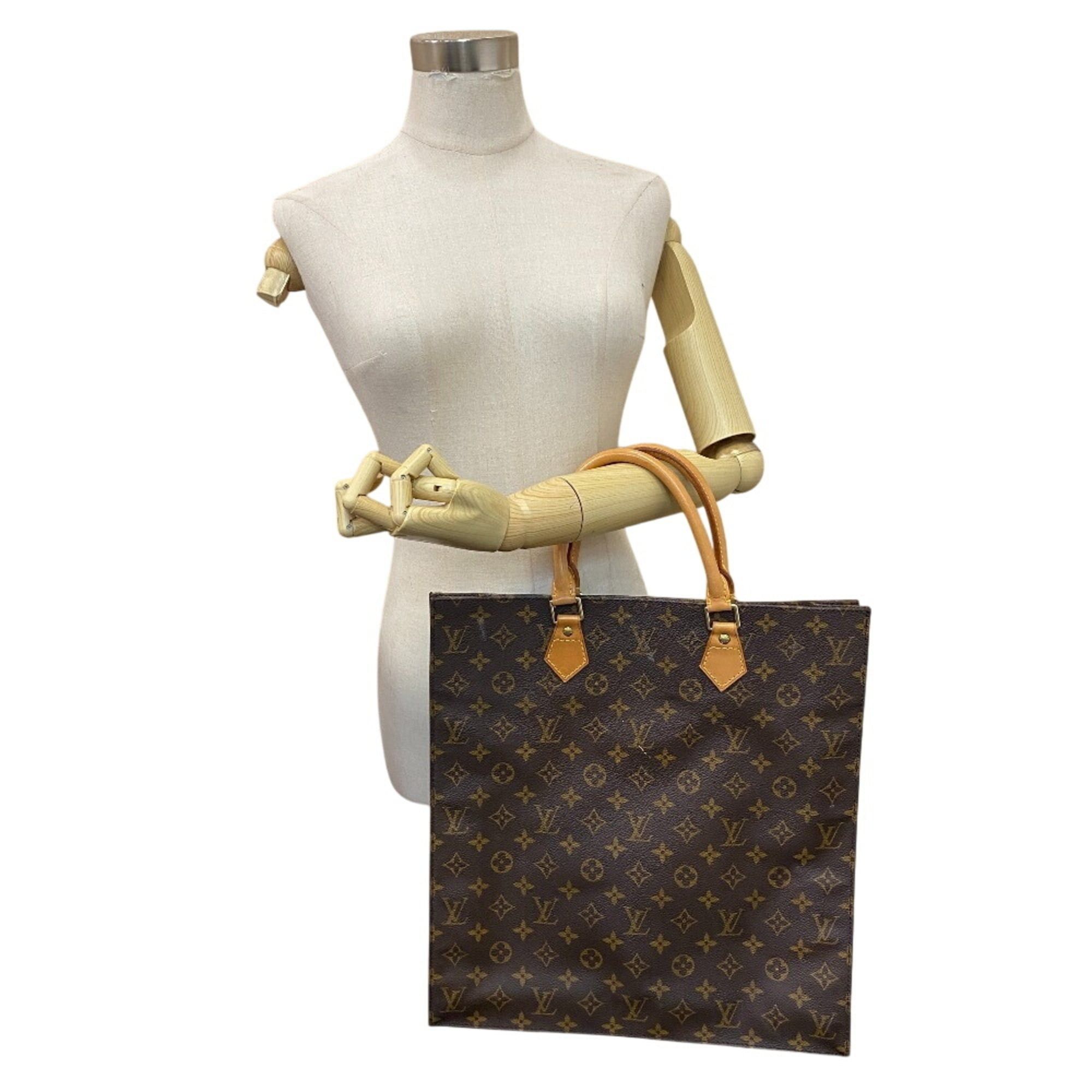 Louis Vuitton Louis Vuitton M51140 Sac Plat A4-compatible handbag, monogram tote bag, shoulder brown Size ONE SIZE - 13 Thumbnail